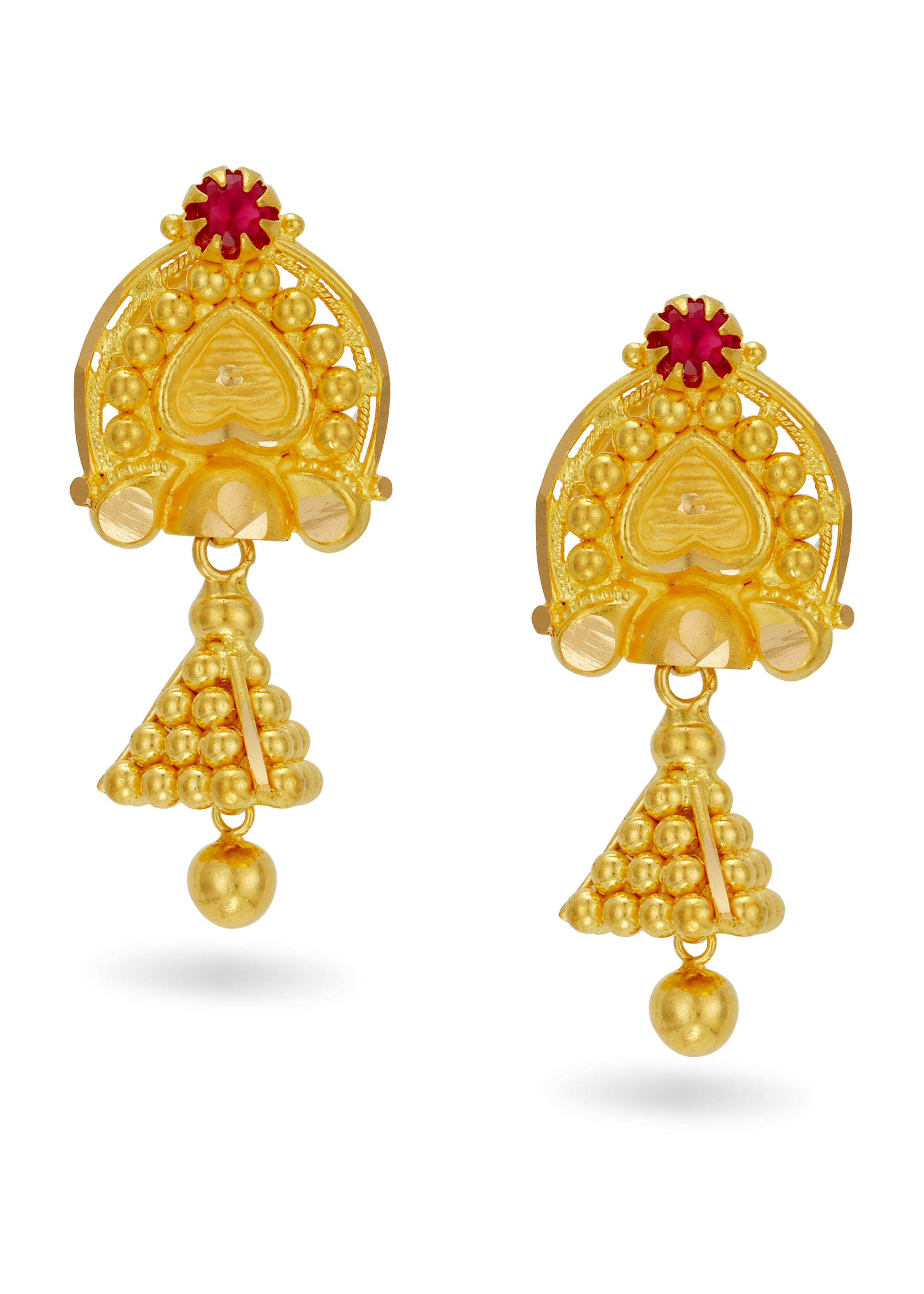 Triangular Tower Hanging Earrings