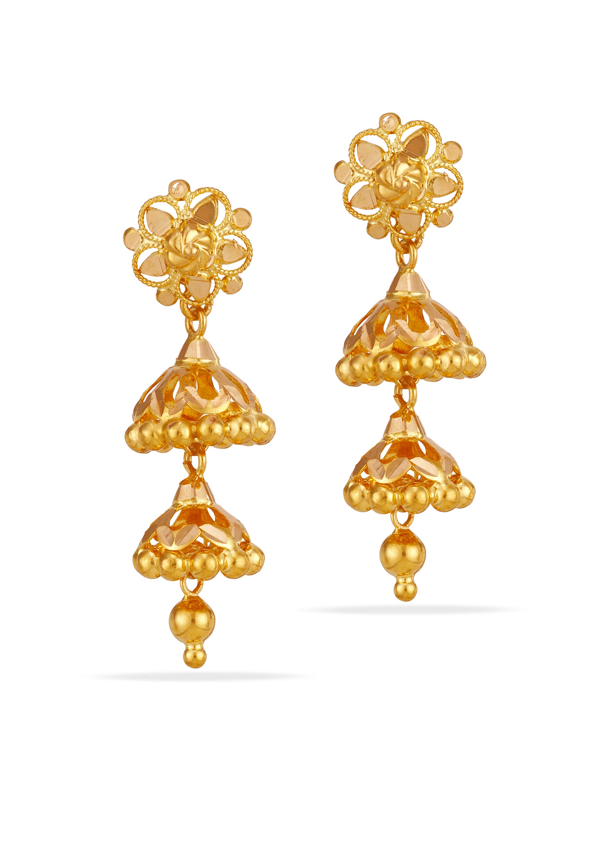 Double Layer Villupuram Baby Step Jhumki