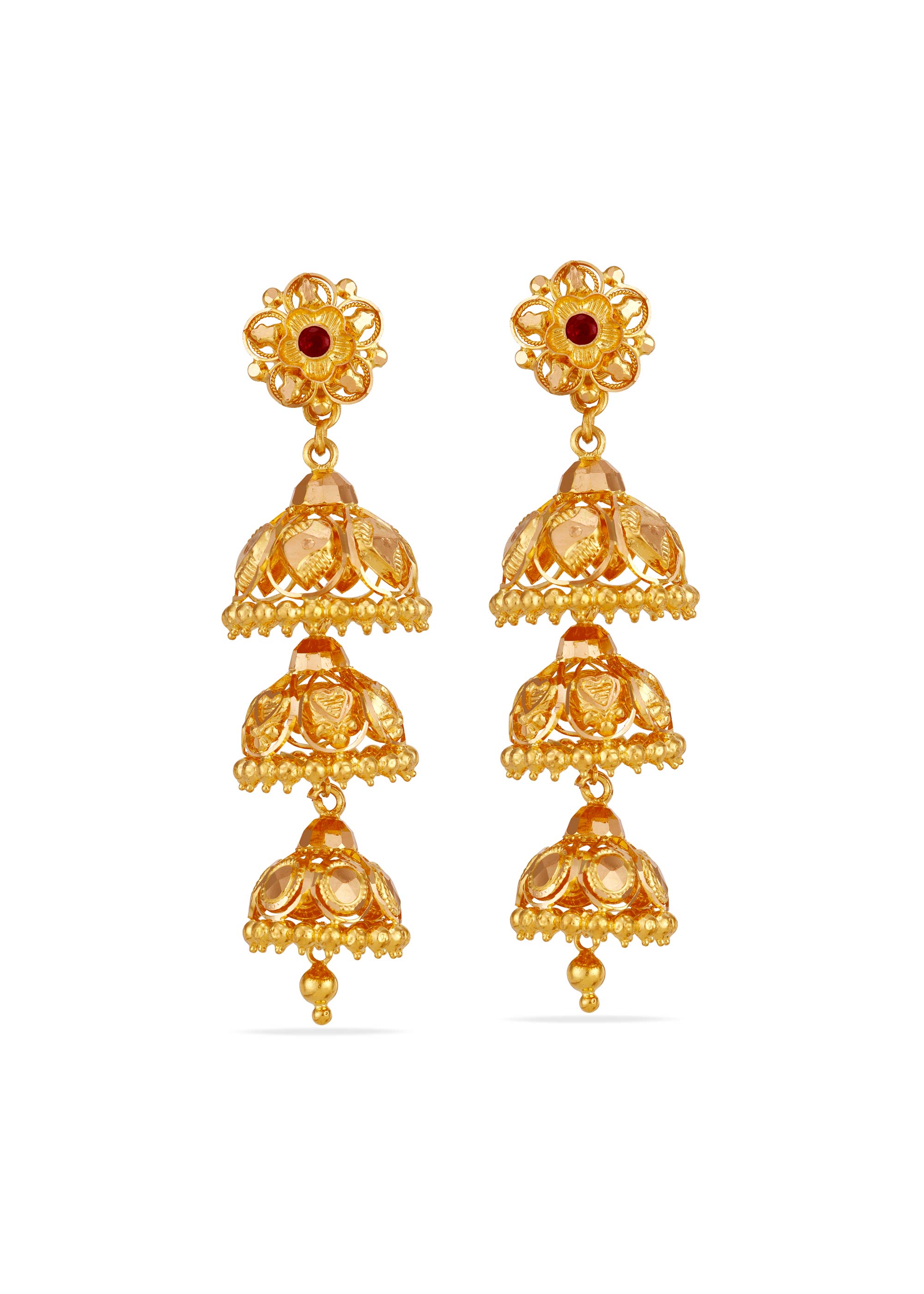 Layered Legacy Villupuram Step Jhumki