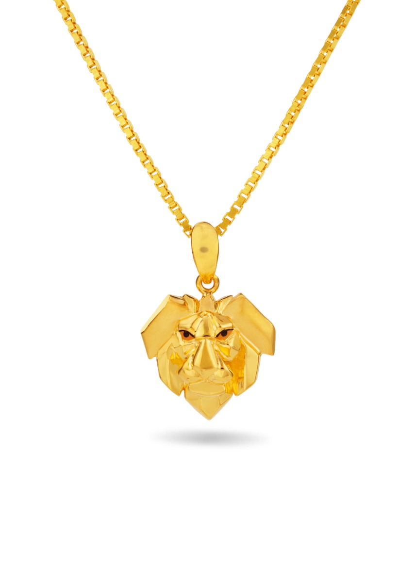 Majestic Lion Face Pendant