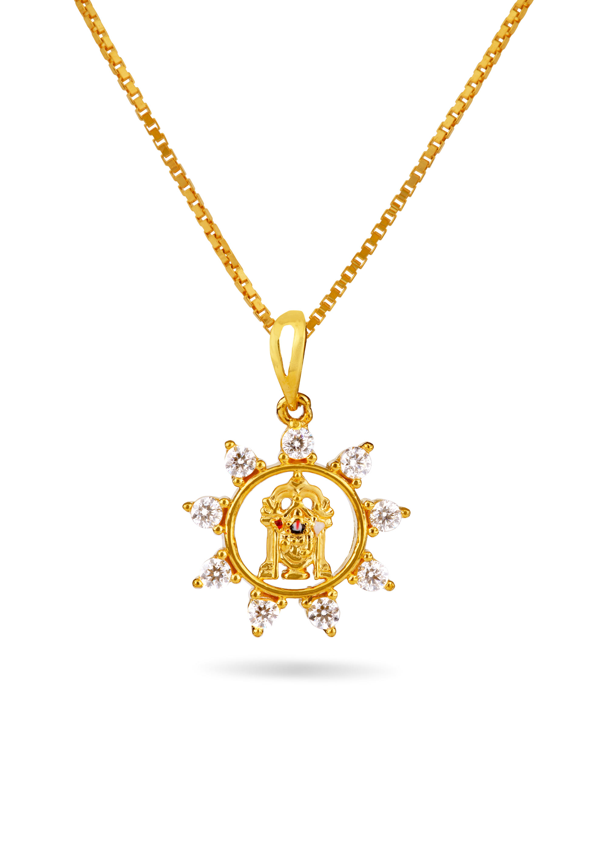 Balaji Stone Studded Casting Pendant
