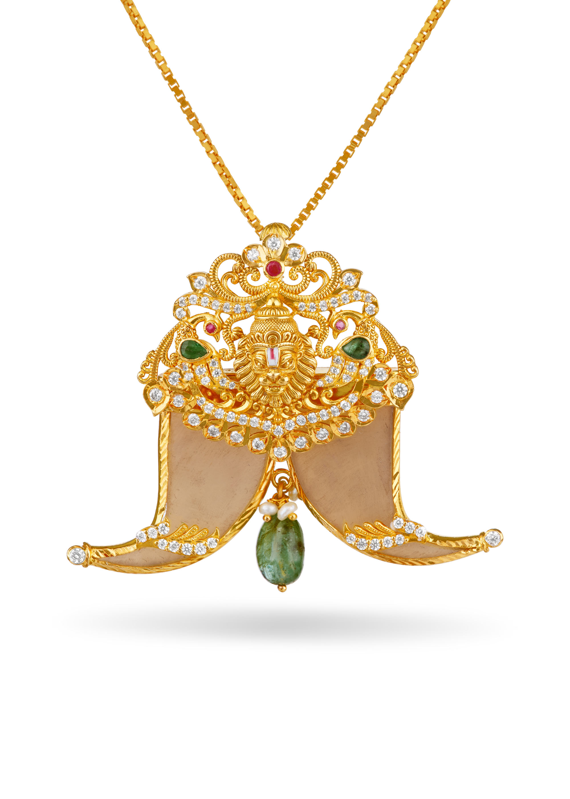 Royal Nail Pendant with Lion Motif