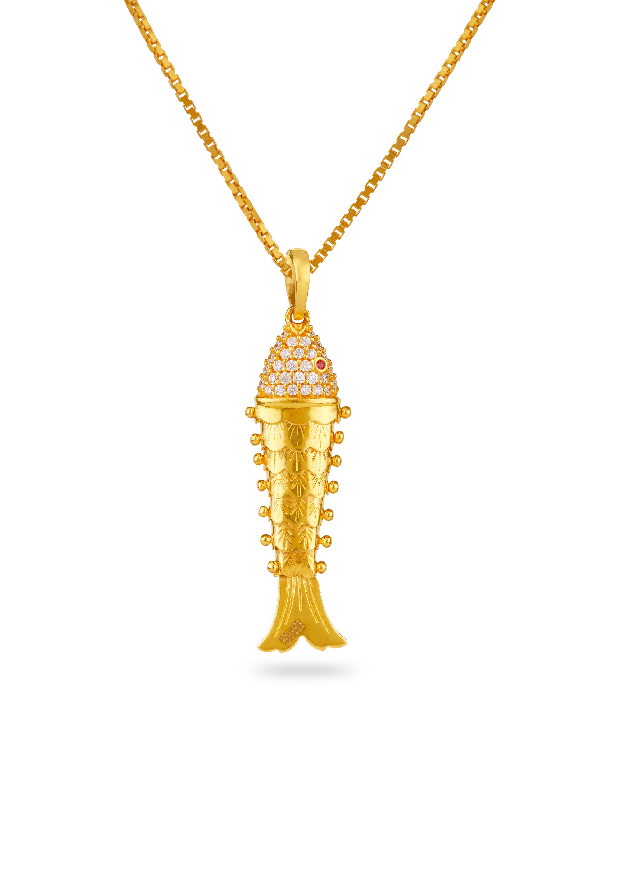 Semi-Handmade Fish Motif Pendant
