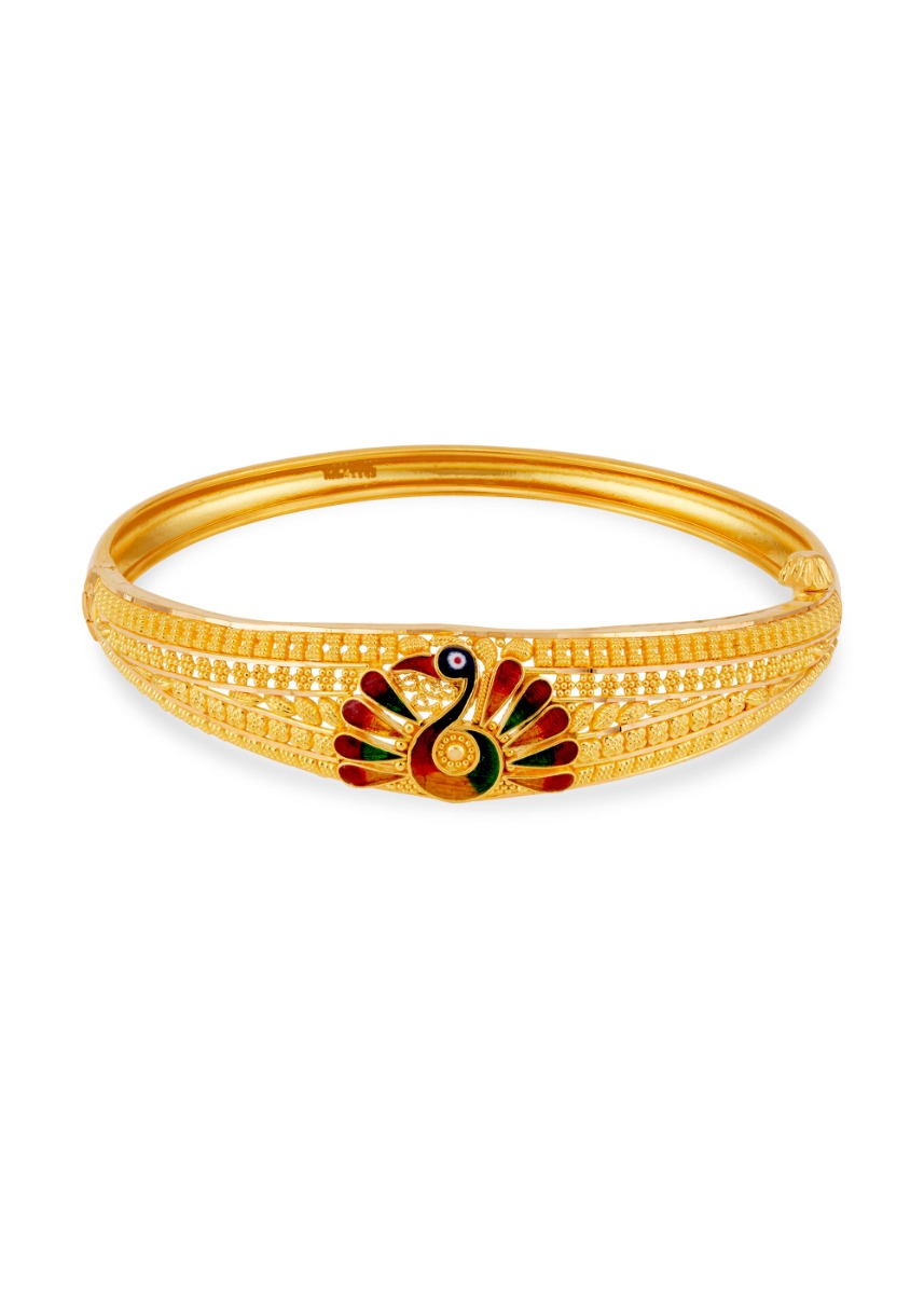 Peacock Elegance Oval-Shaped Bracelet