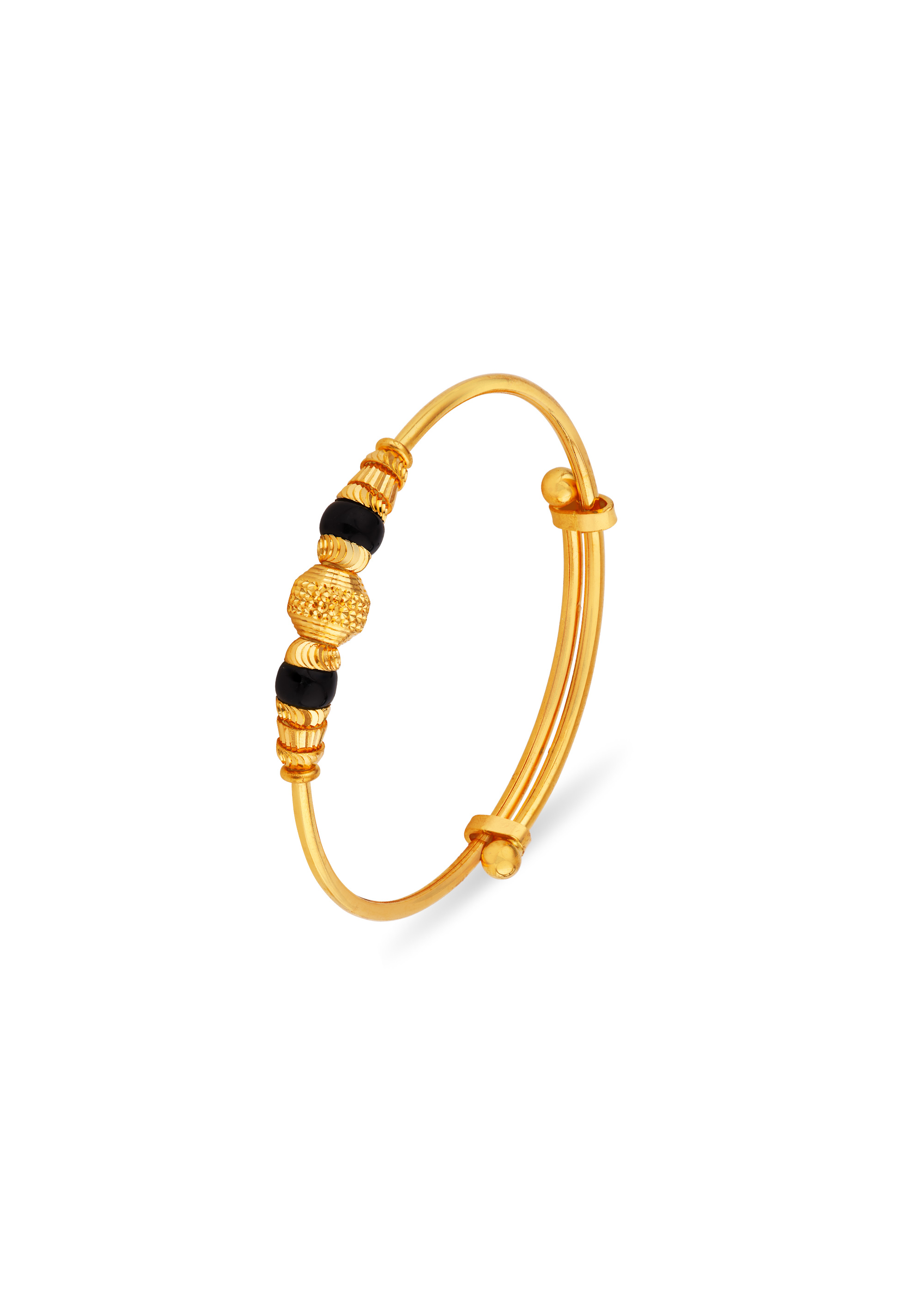 Tiny Traditions Baby Rajkot Black Beeds Bangle