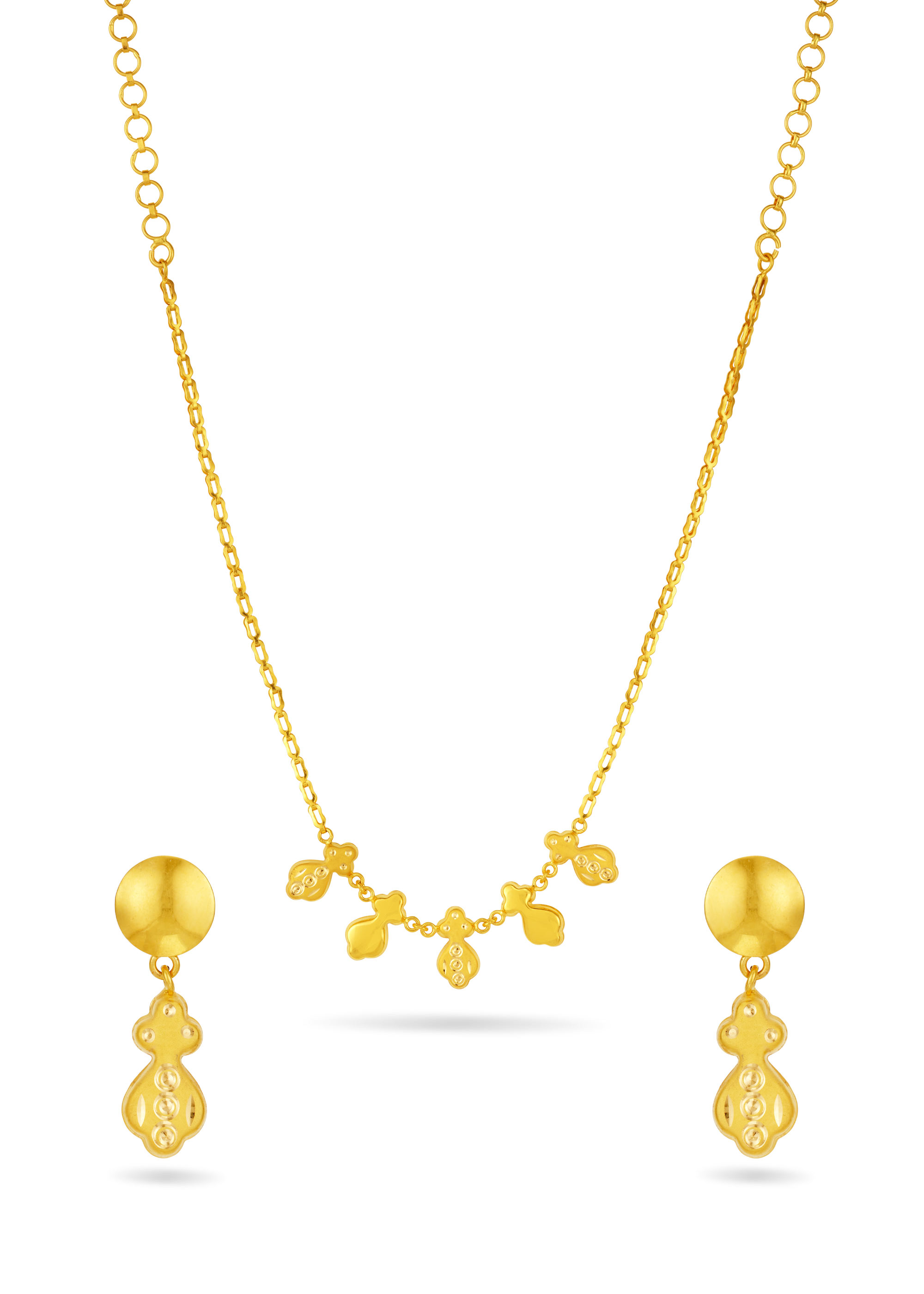 Minimalist Stamped Piece Necklace Set