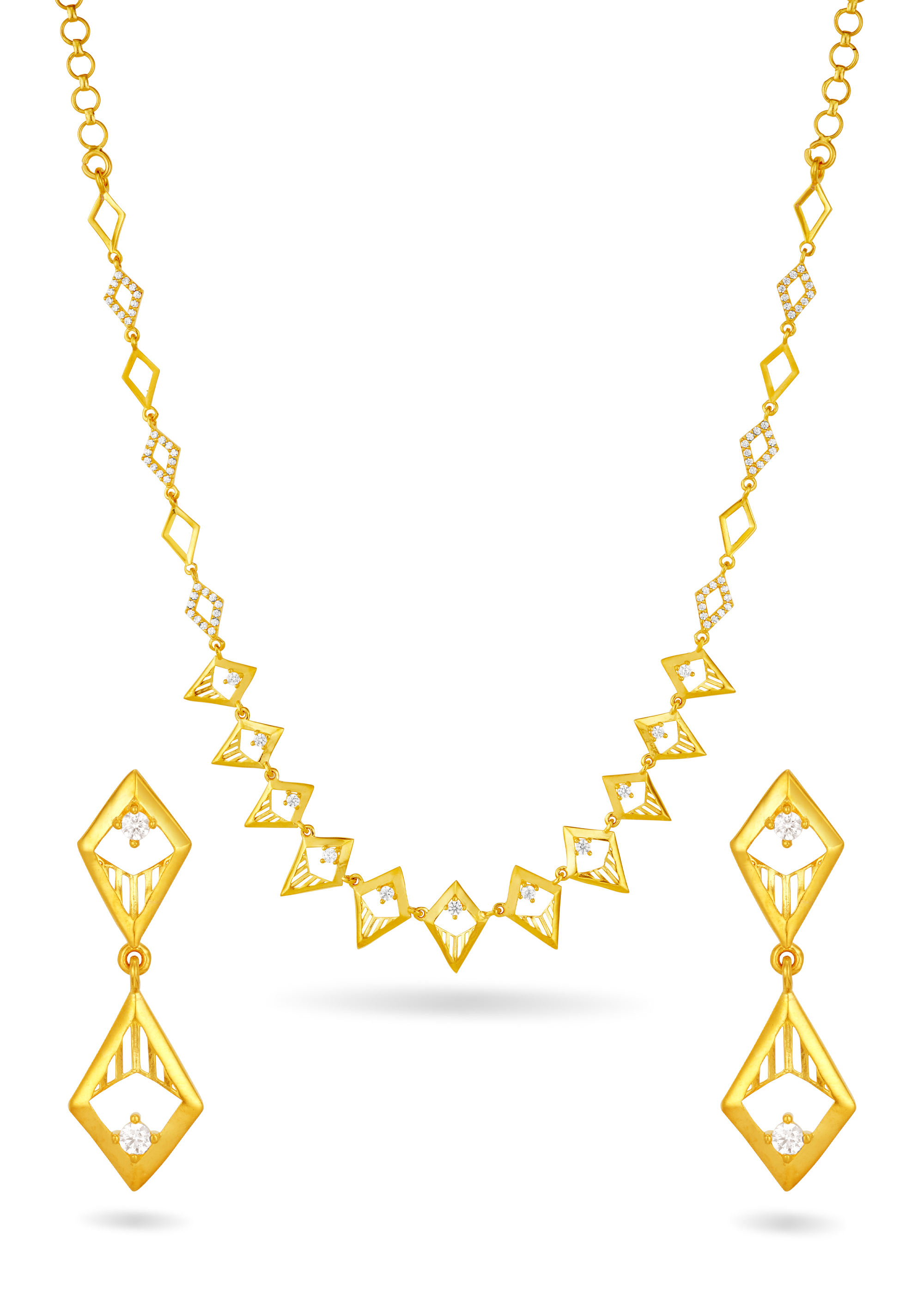 Kite-Shaped Multi-Link Necklace