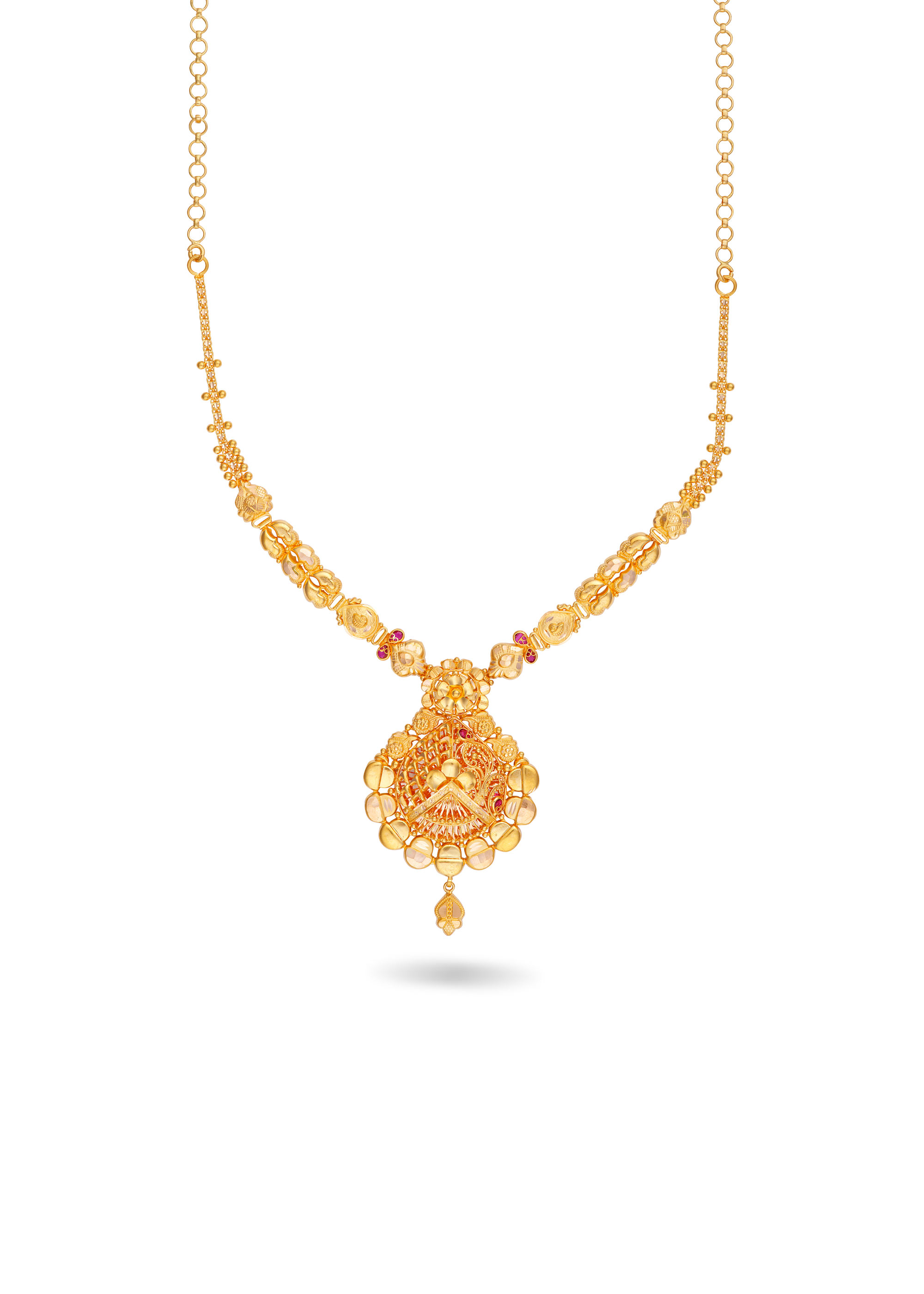 Coimbatore Gloss Finish Pendant Necklace