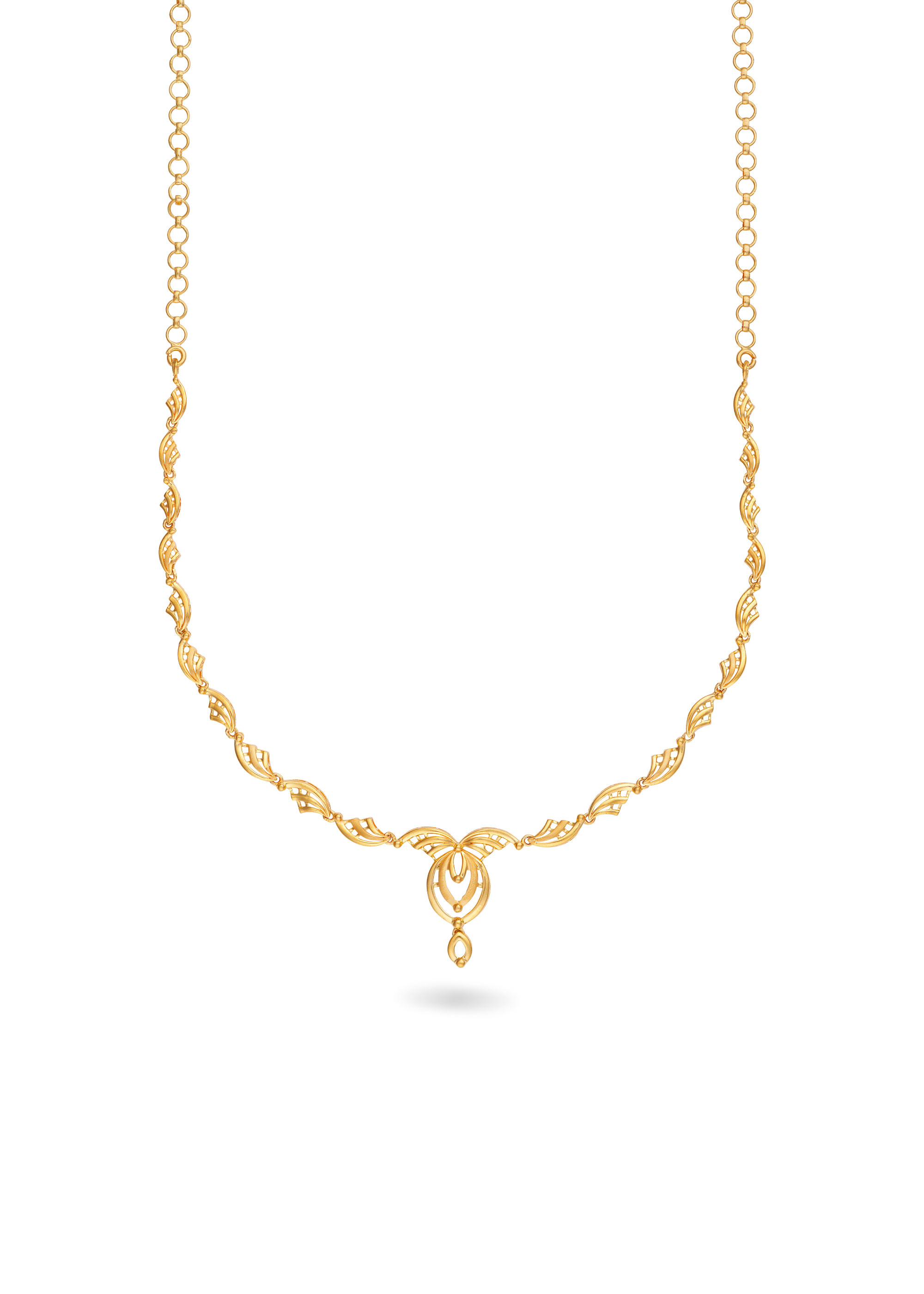 Floral Pendant Fusion Casting Necklace