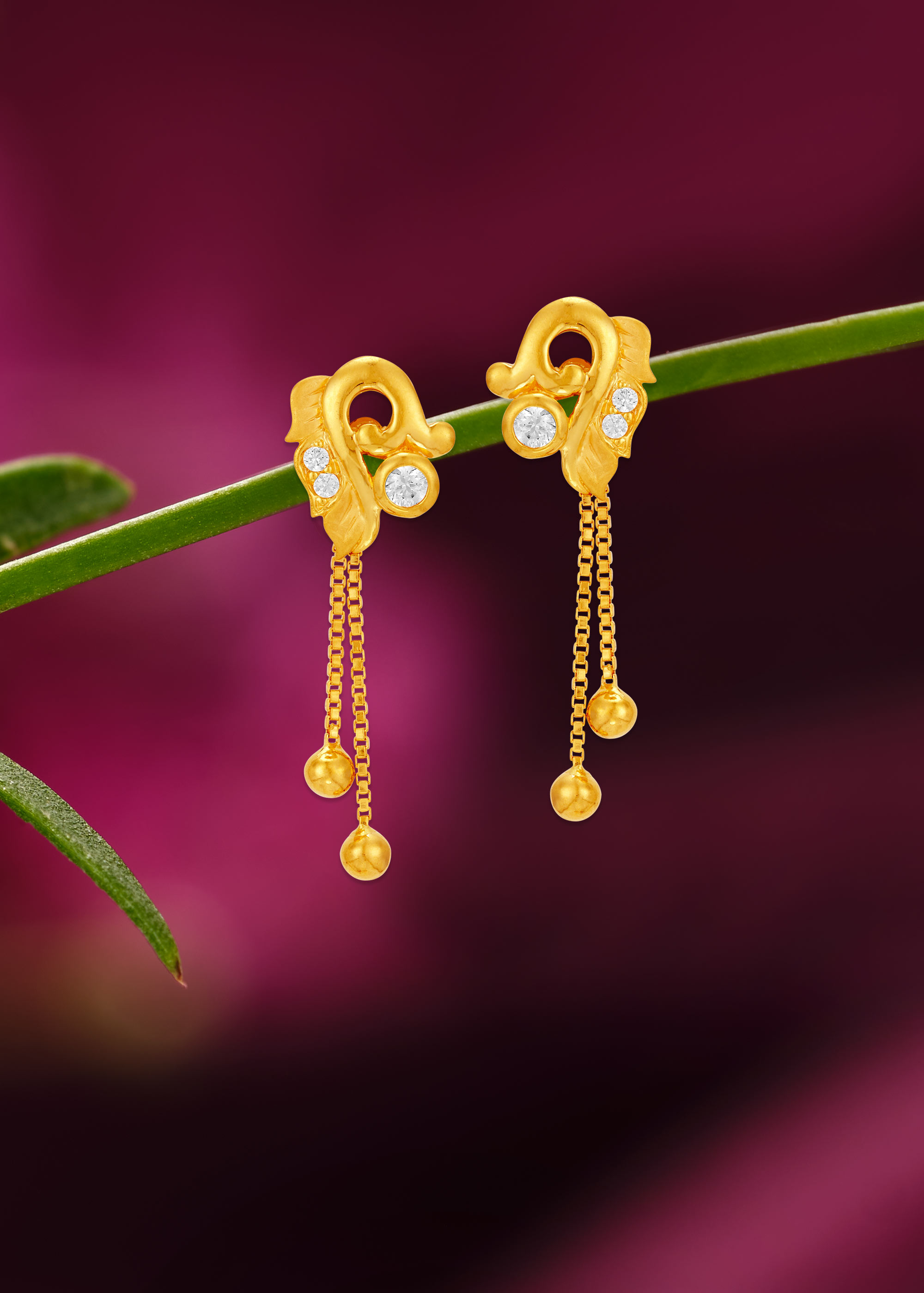 Spring Grace Chain Drop Earrings