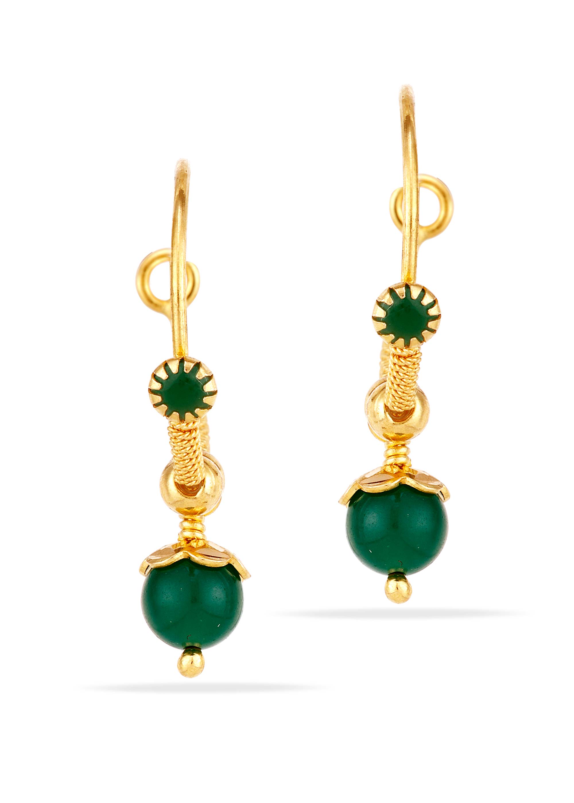 Tiny Spark Emerald Baby Studs