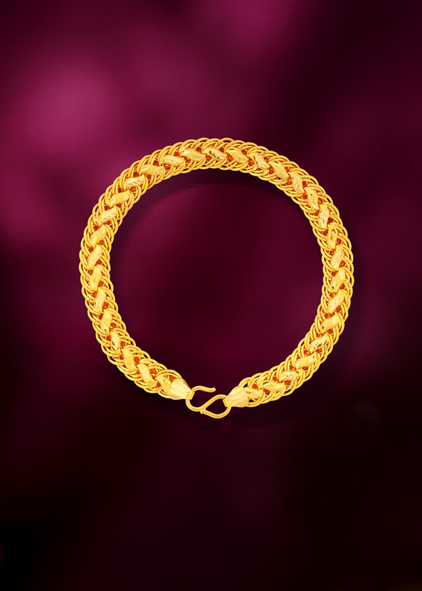 Symbolic Swastik Linking Bracelet for Men
