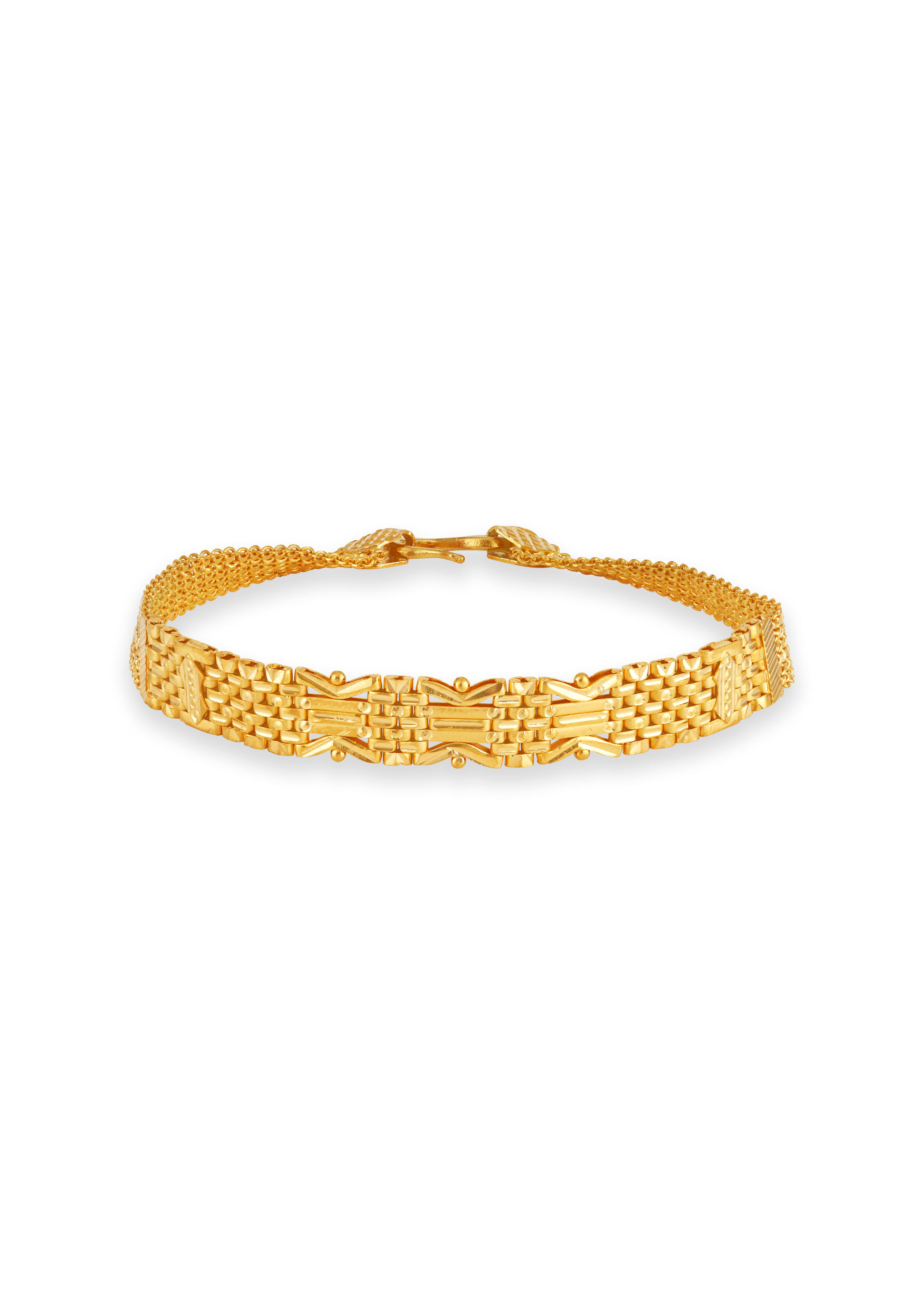 Textured Edge Chain Cartier Men Bracelet