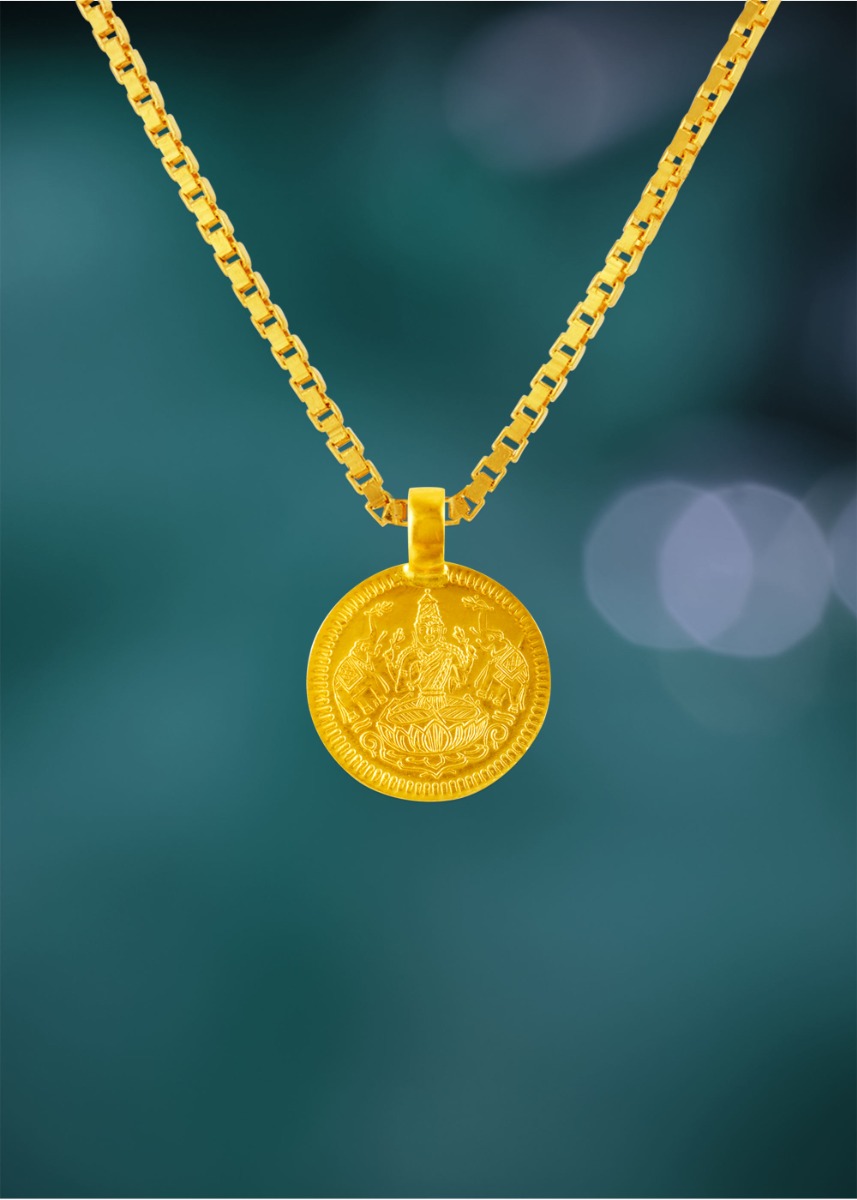 Everlasting Grace 22K Gold Lakshmi Traditional Pendant