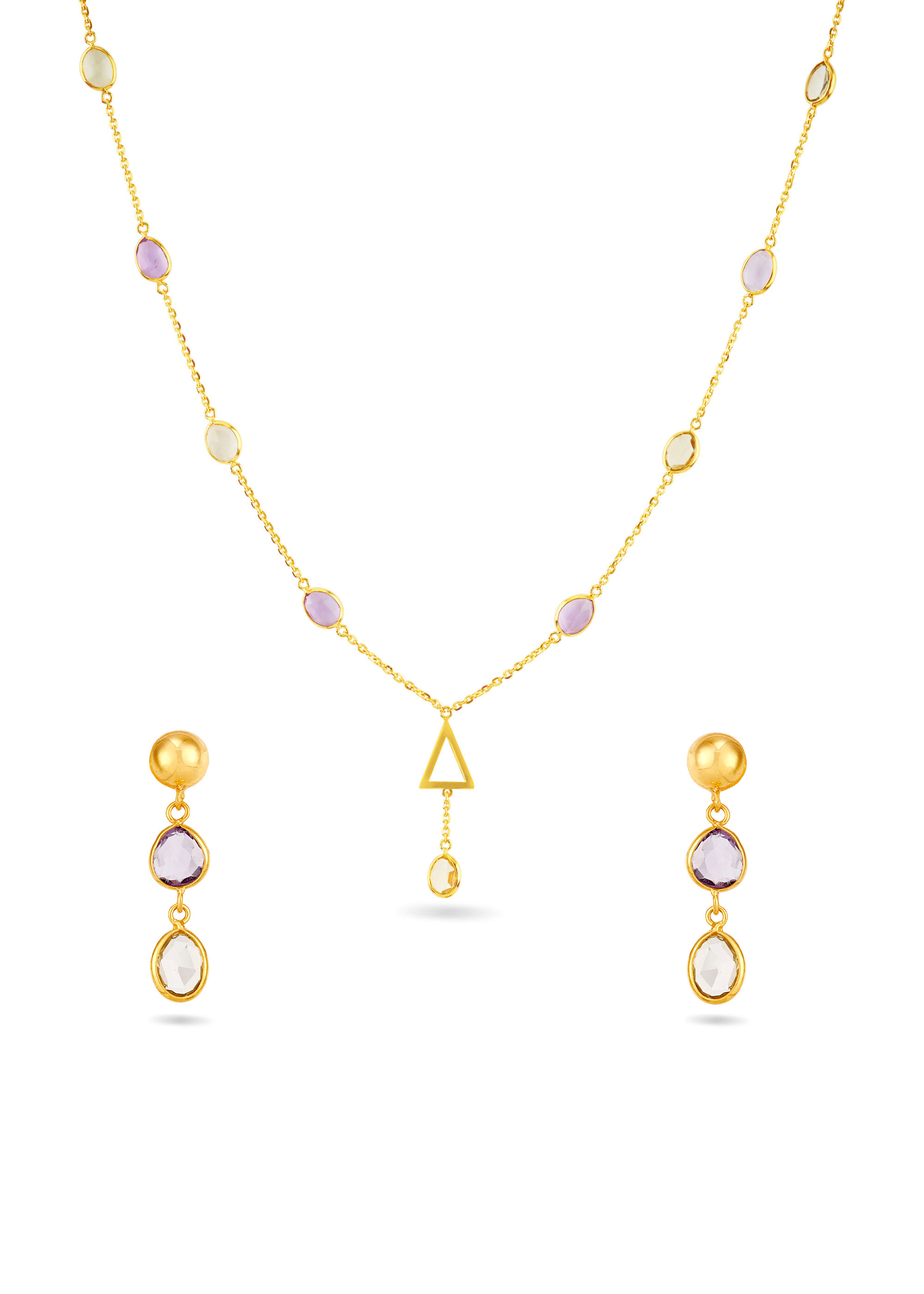 Whimsy Charm Stone Necklace Set