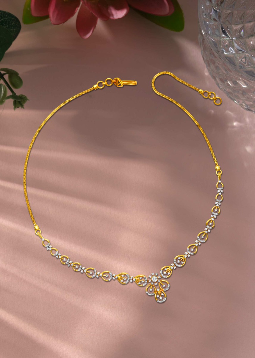 Water Drop Sparkle Necklace Design