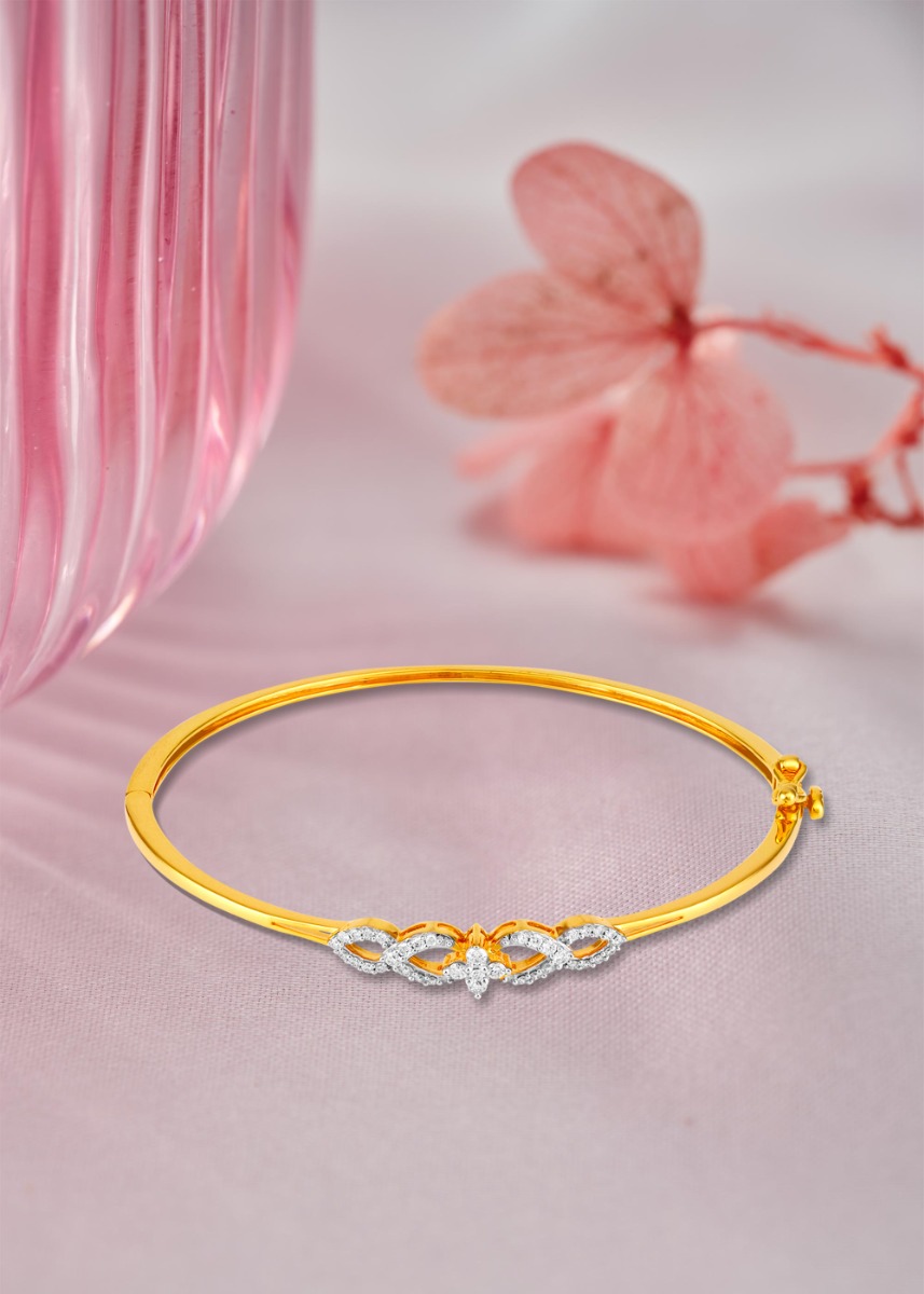 Floral Diamond Vintage Glam Bracelet