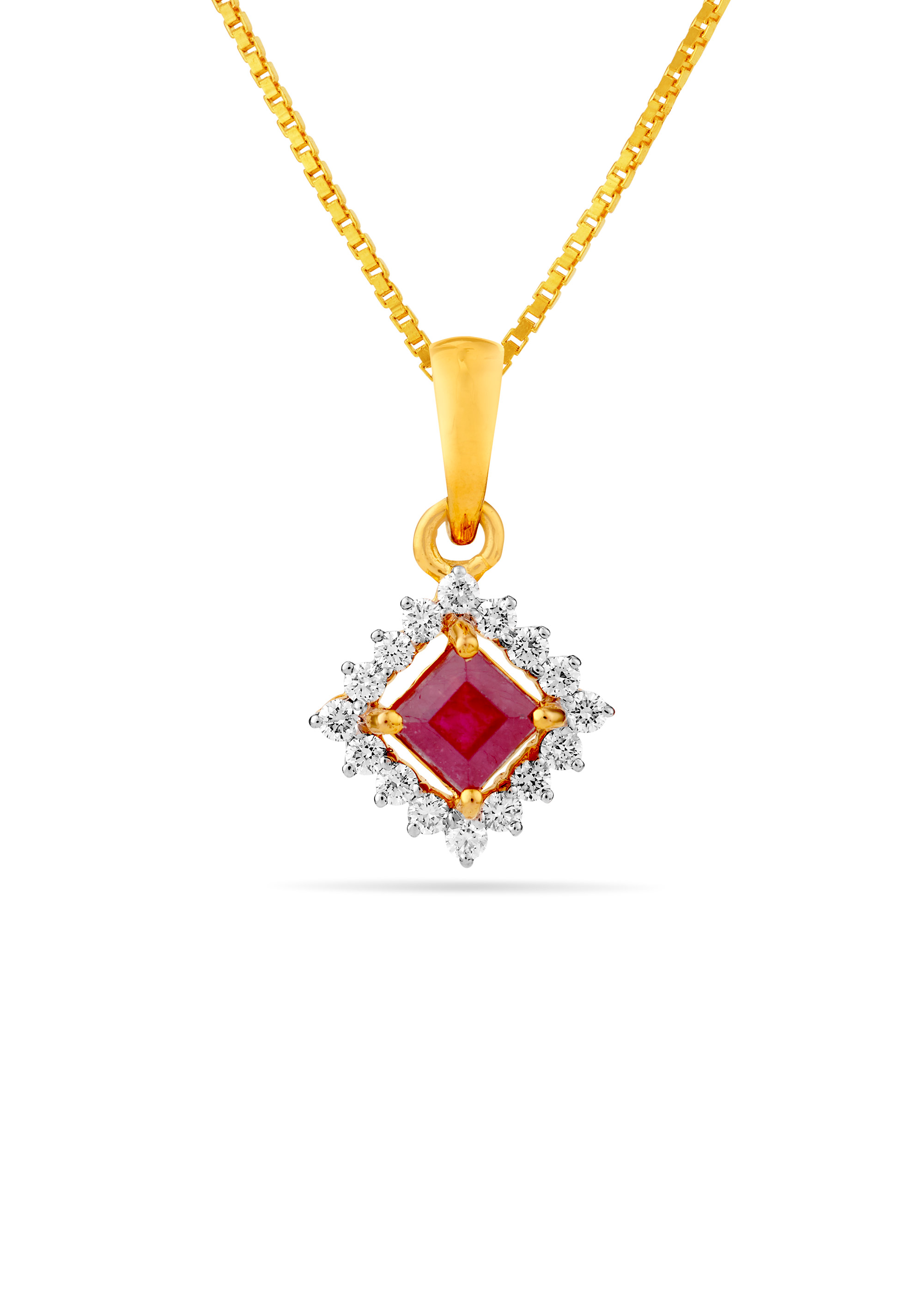 Ruby Blossom Pendant