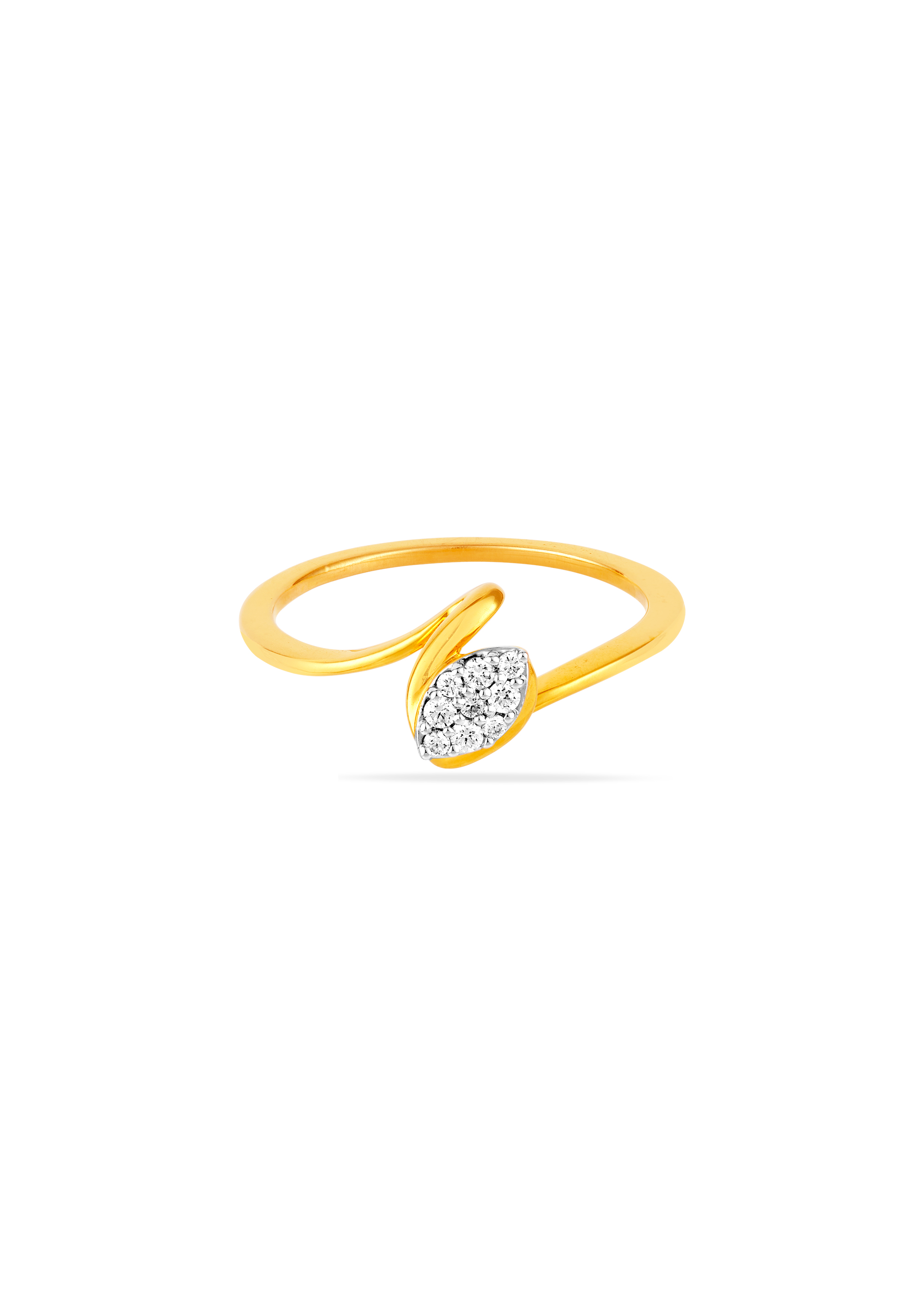 Petal-Inspired Diamond Ring