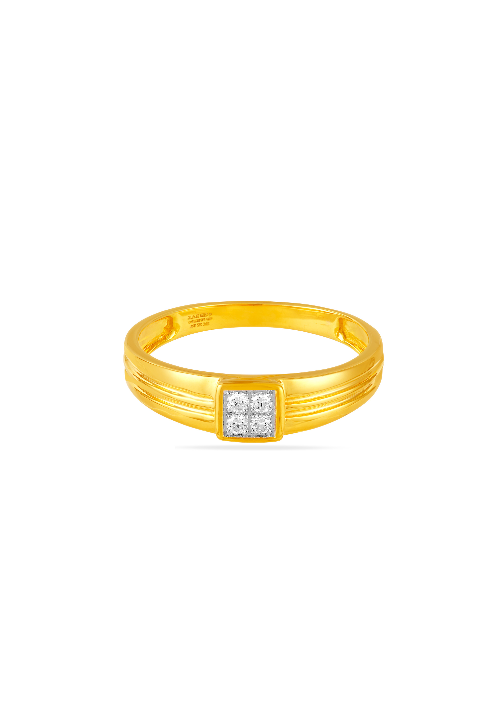Men's Geometric Edge Ring