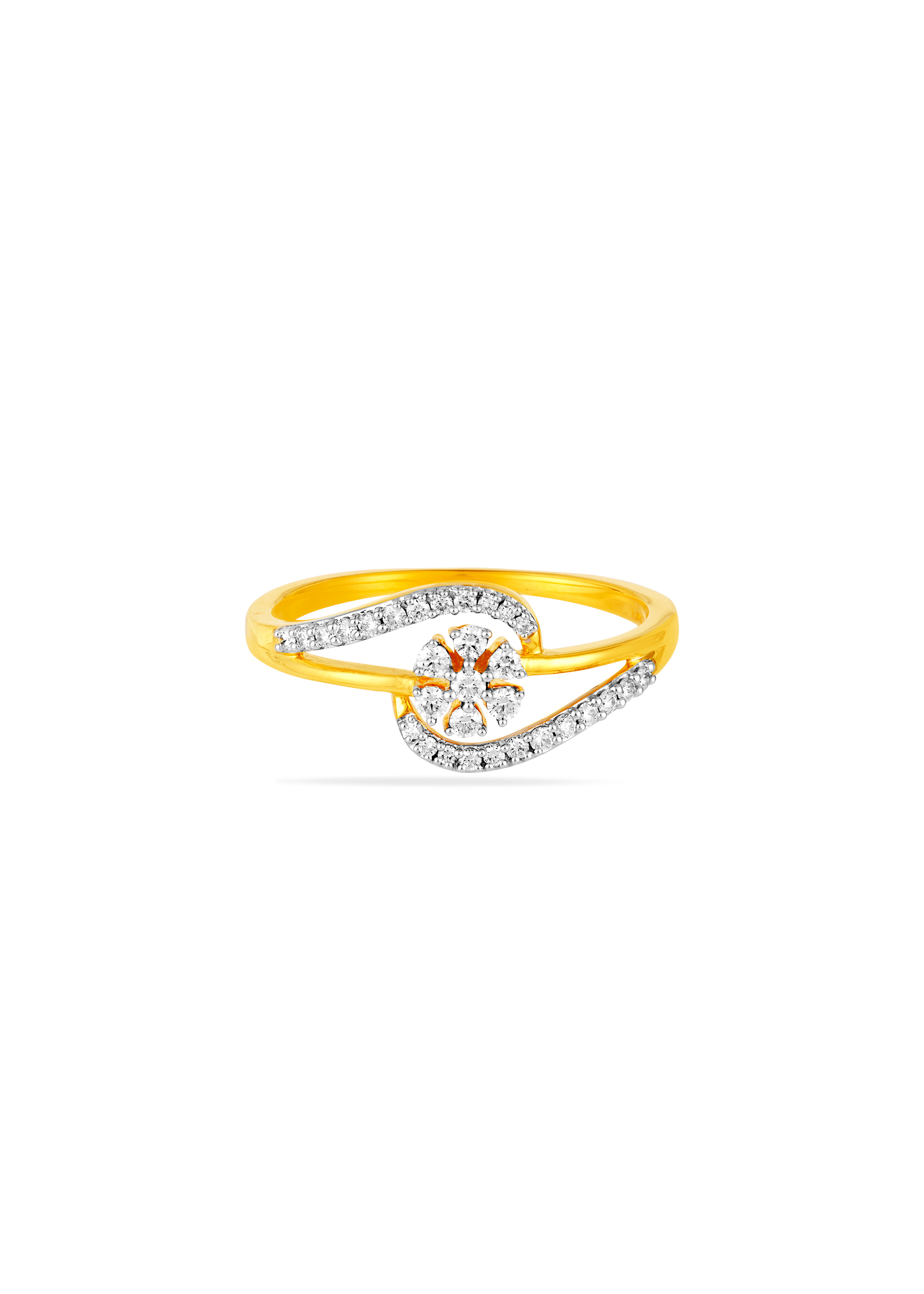 Dahlia Diamond Petal Ring