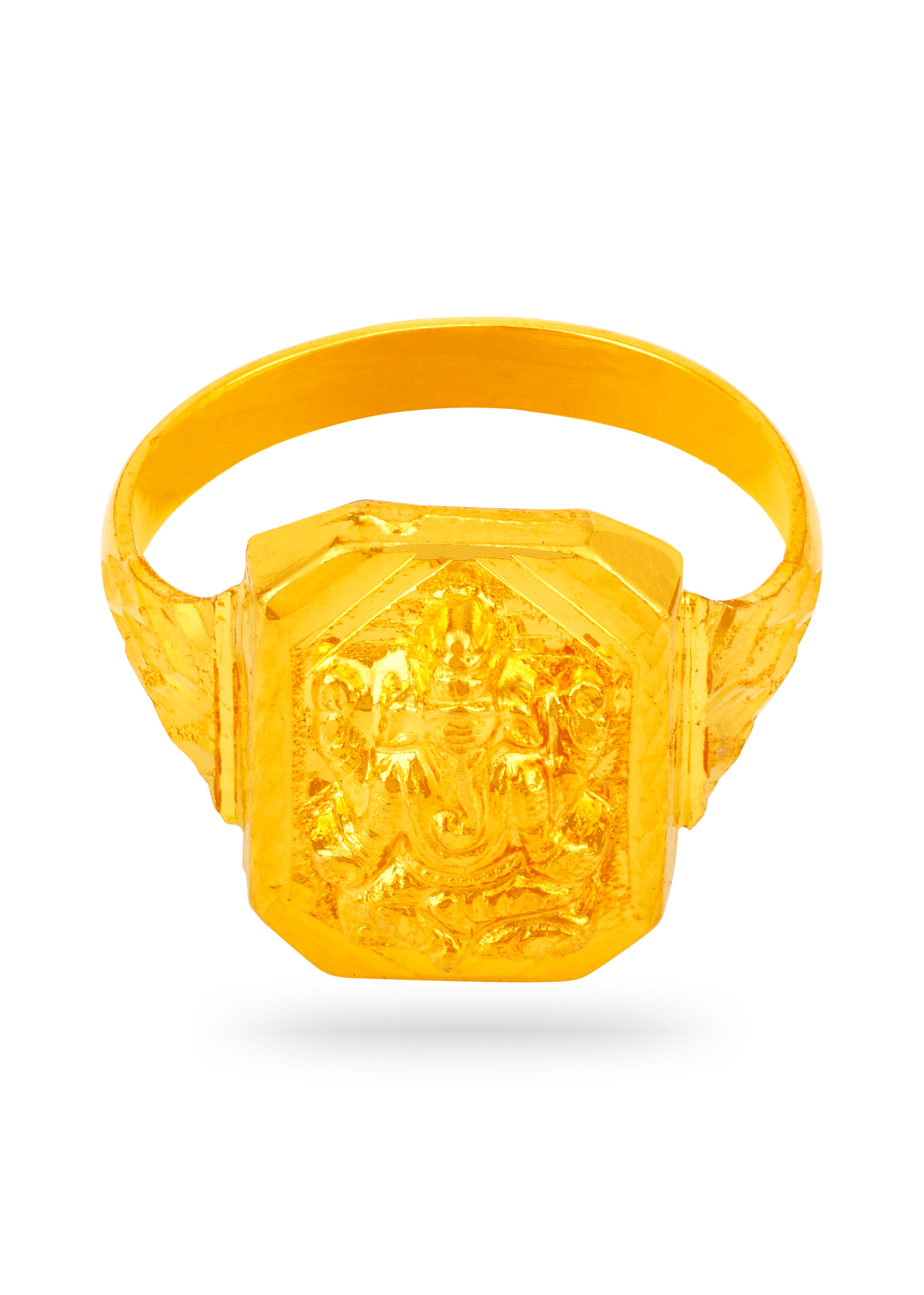 Divine Embossing Ganesh Ring for Men