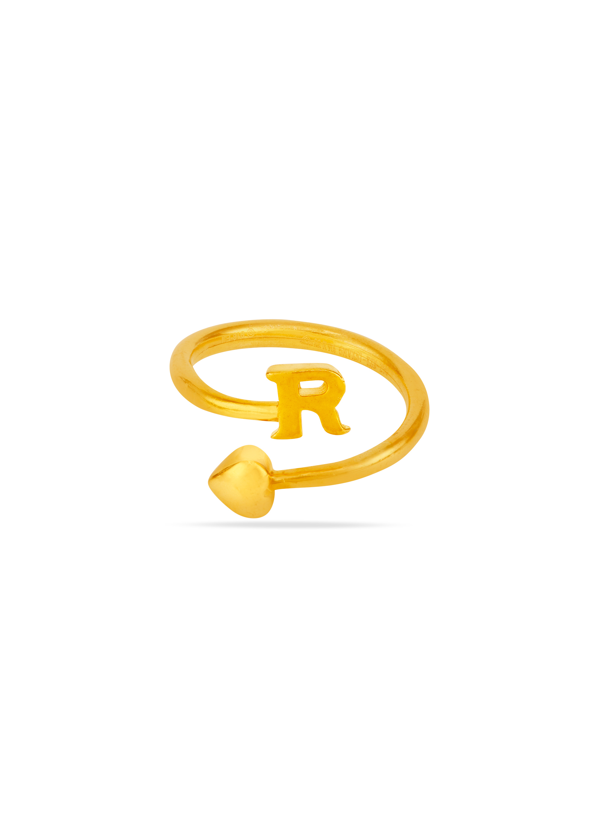 Signature Style Alphabet 'R' Ring