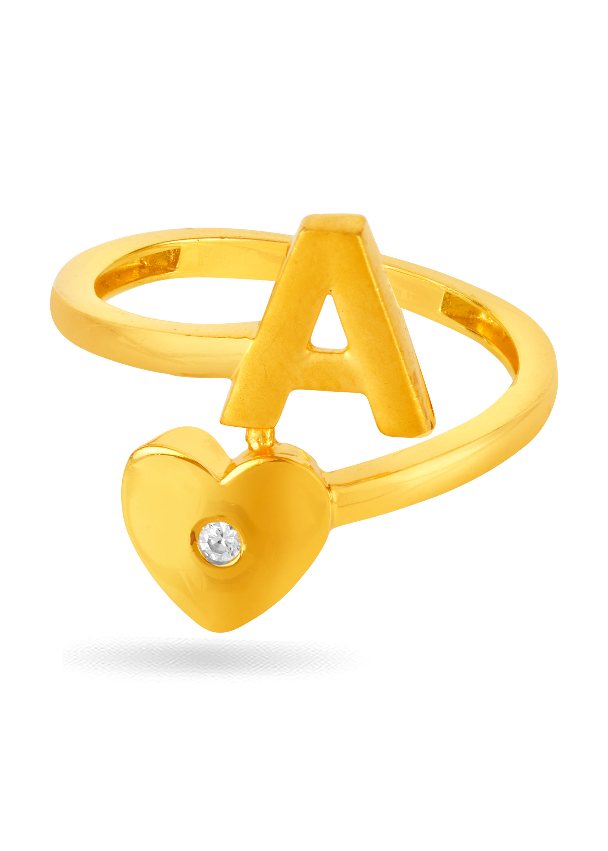 Alphabet 'A' Signature Finger Ring