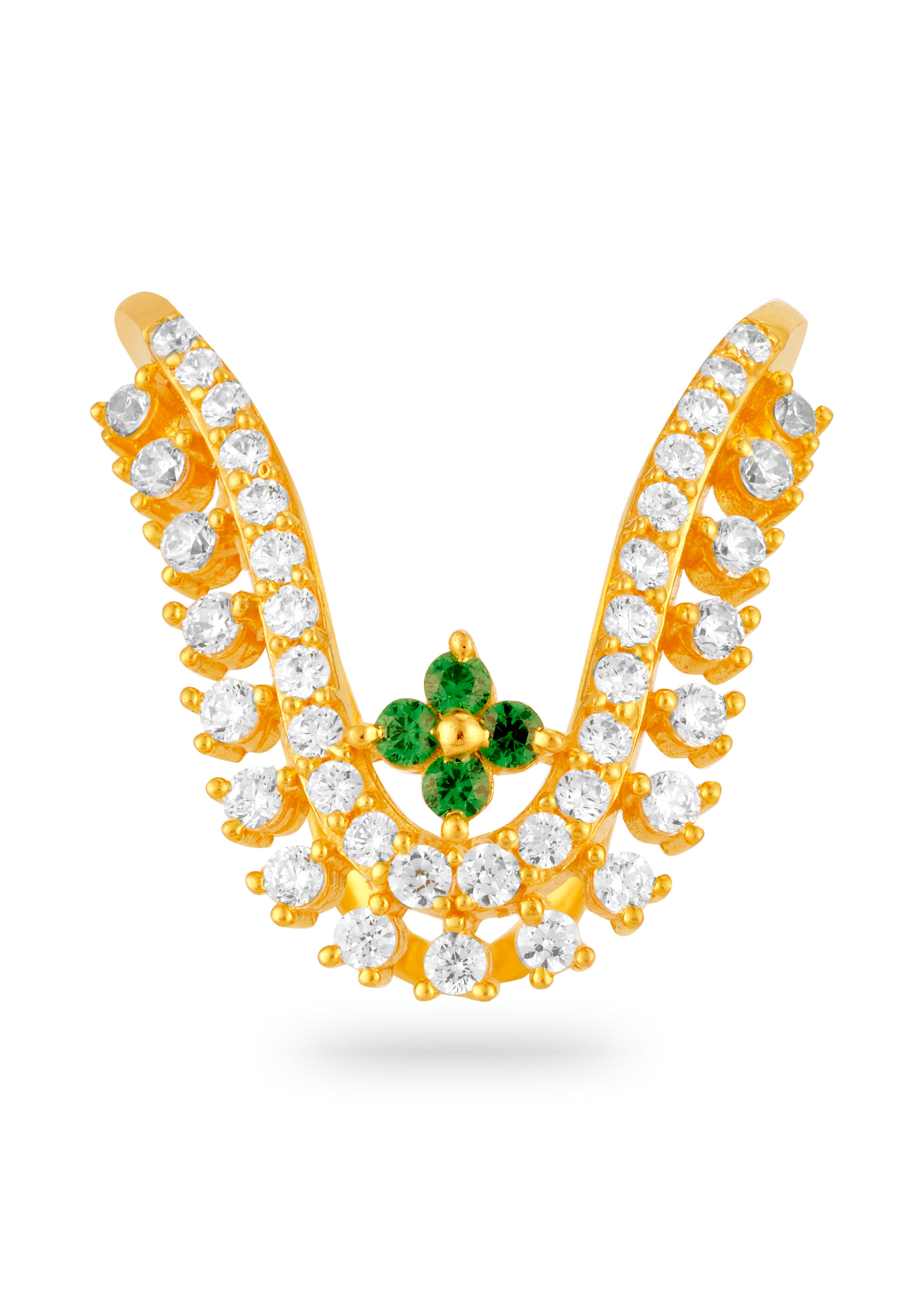 Timeless Charm Vanki Model with Ruby, Emerald & Zircon for Women