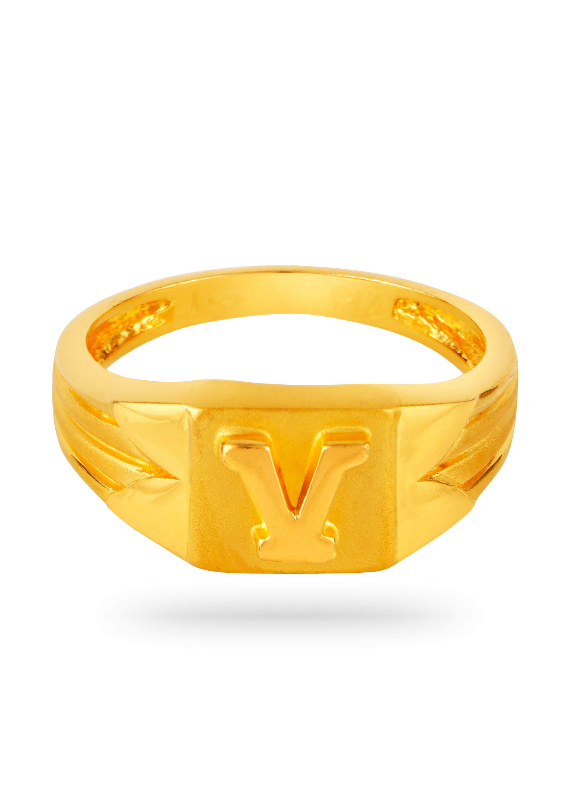 Alphabet Charm Finger Ring