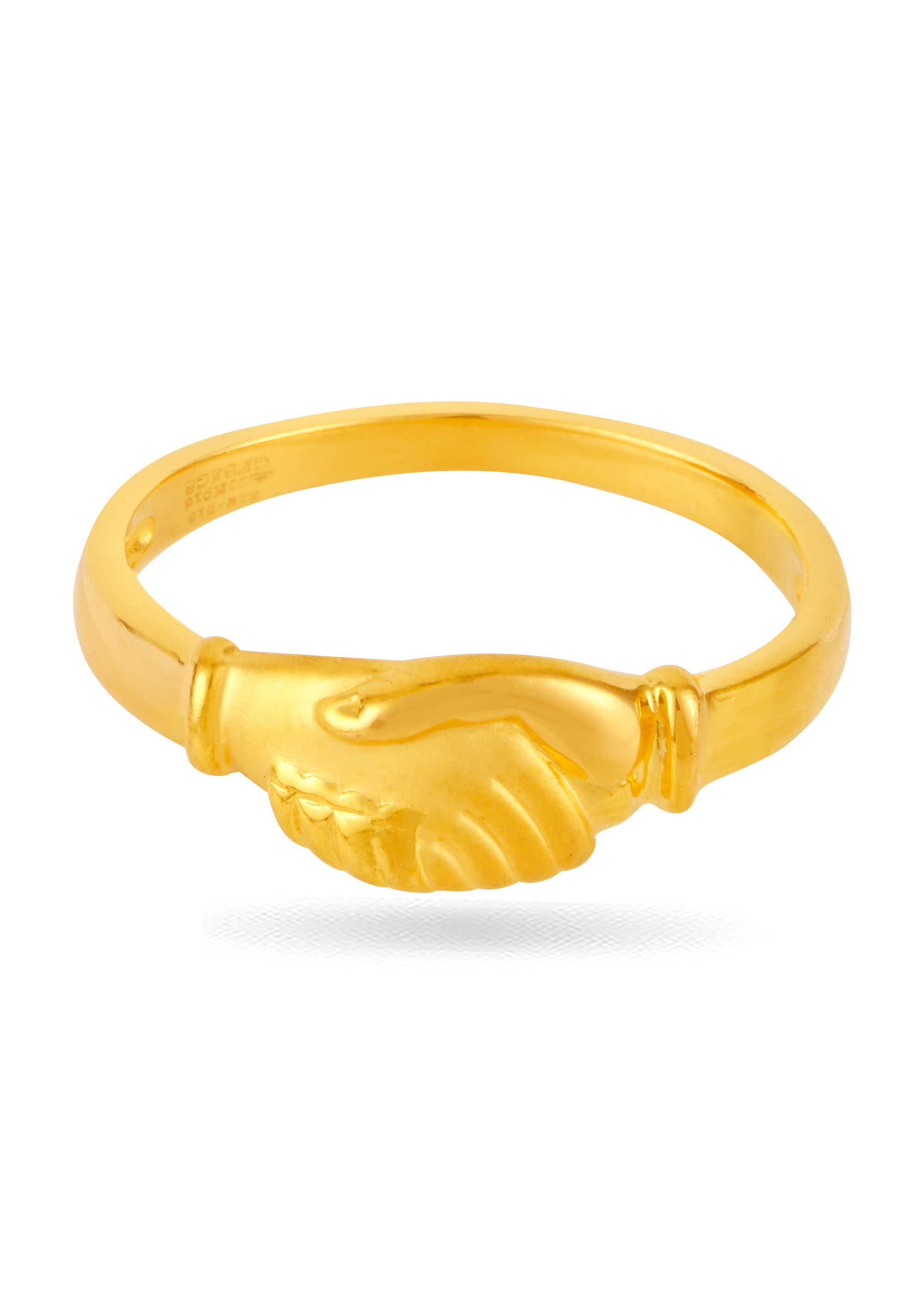 Symbol of Unity Handshake Engagement Ring