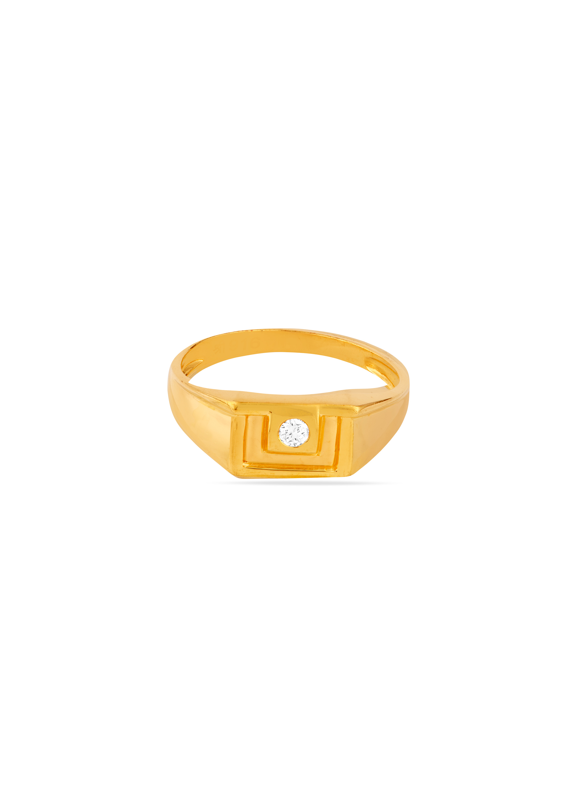 Metro Line Shine Stone Ring