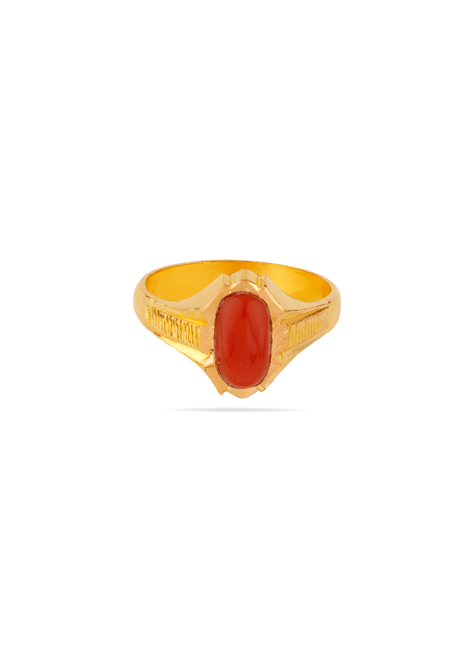 Flame Coral Handmade Ring