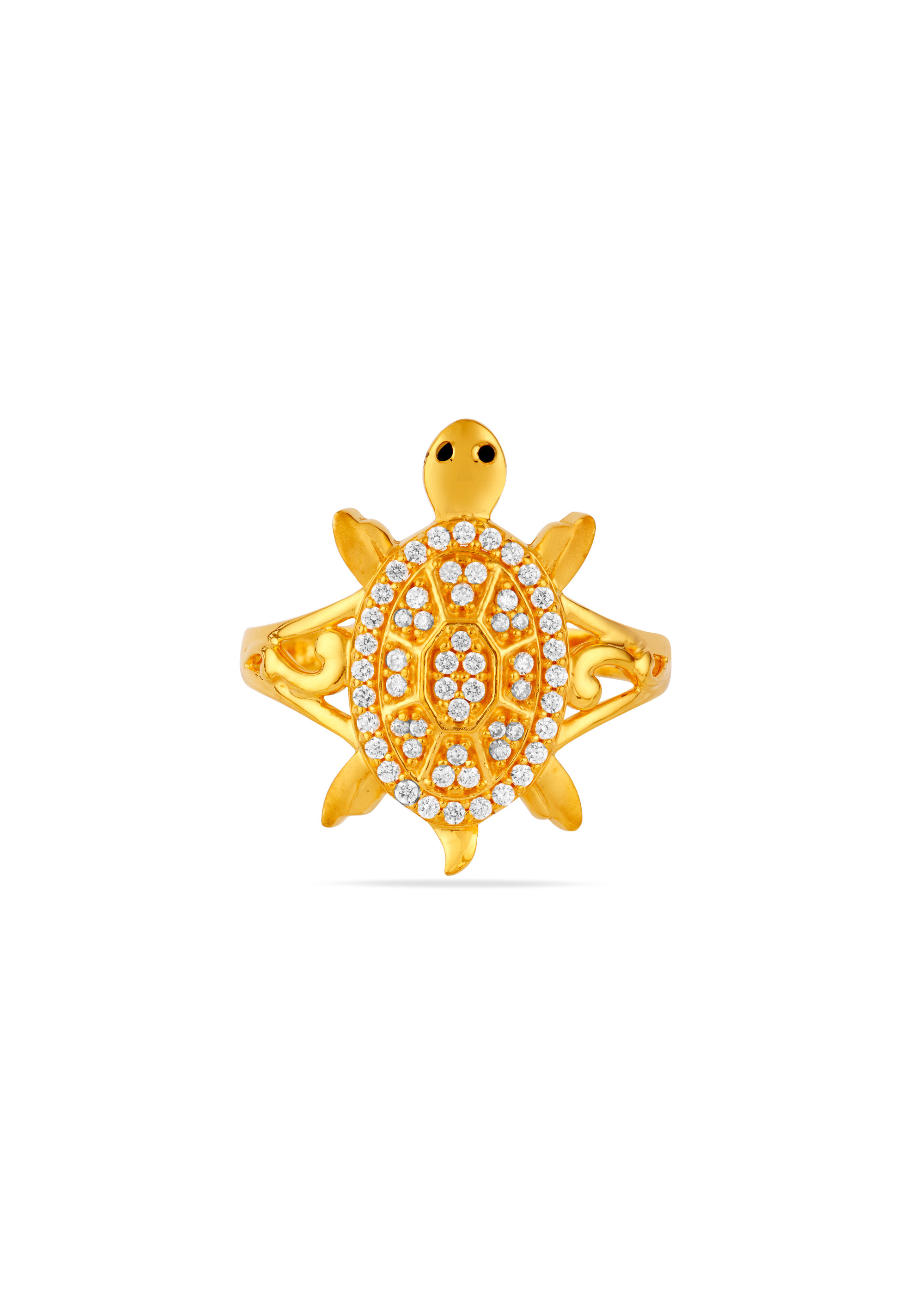Sacred Shell Stone Tortoise Ring