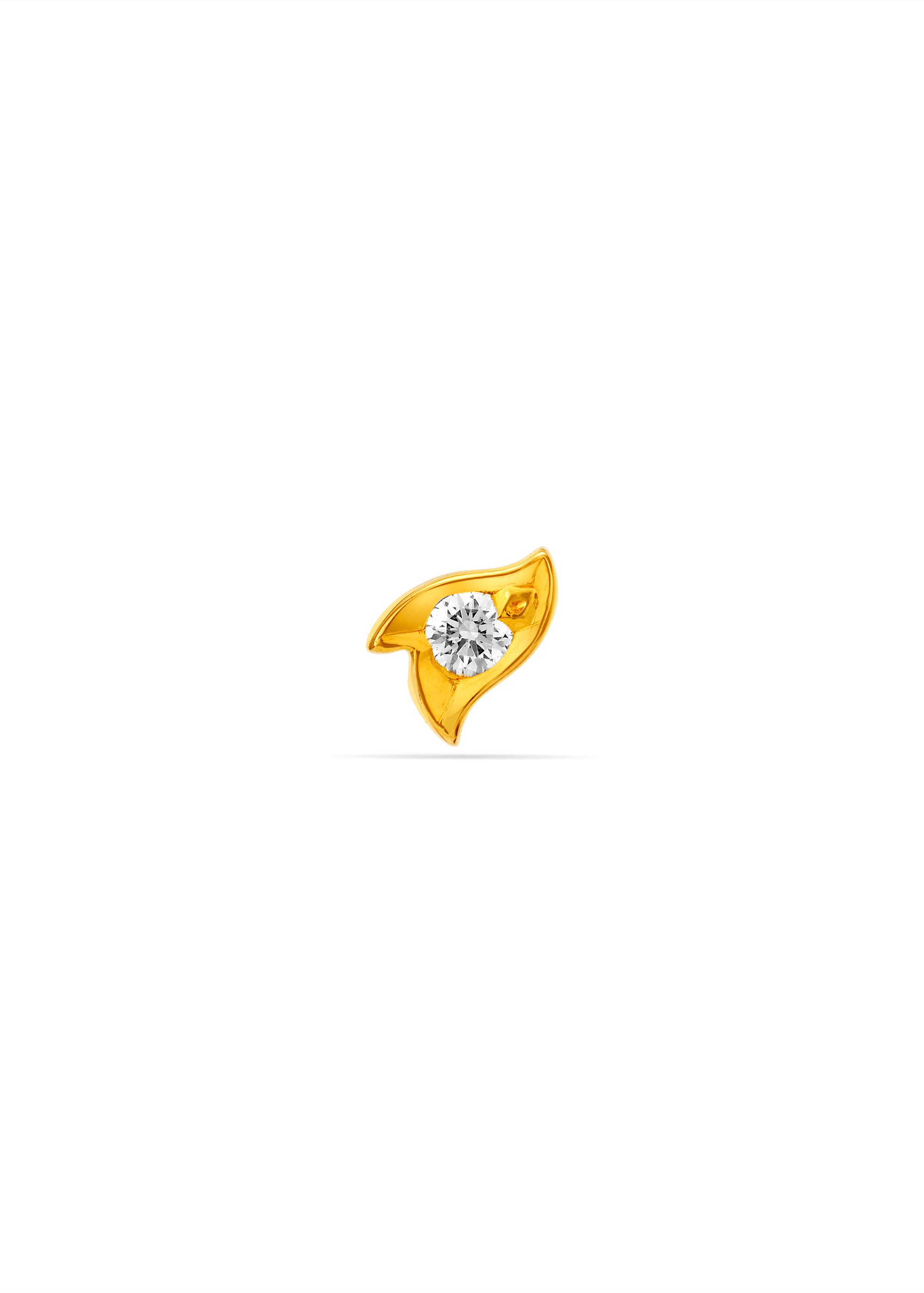 Radiant Shine Single Stone Nose Pin