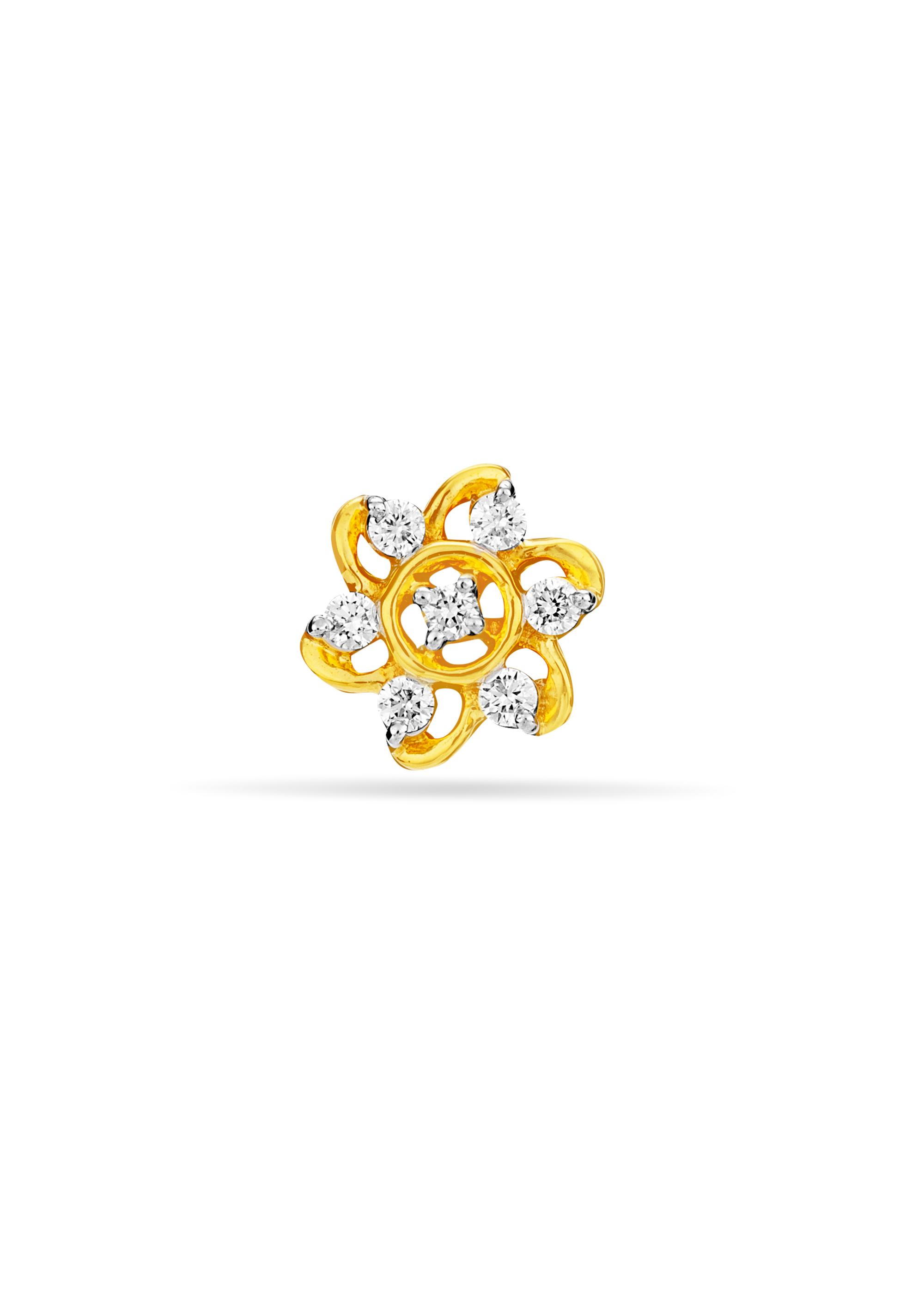 Blooming Symphony Diamond Nose Pin