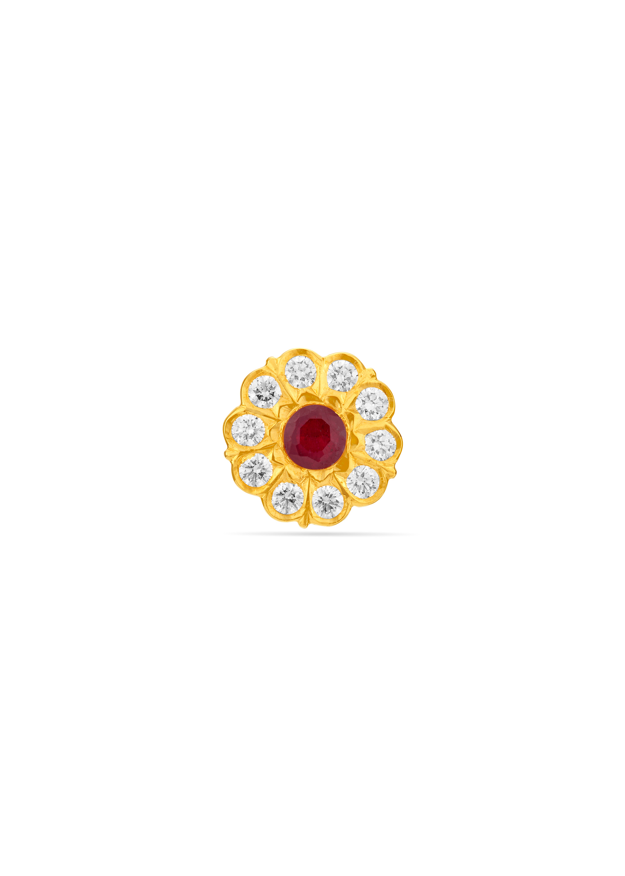 Charming Floral Delight Nose Pin