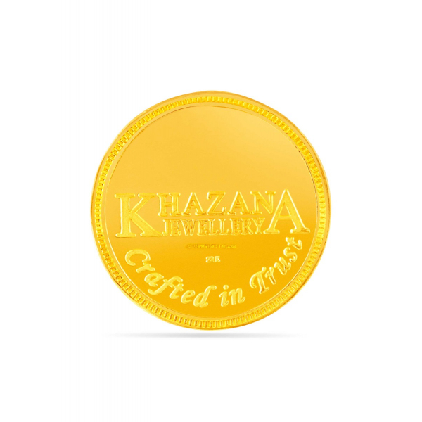 22 Karat 100 Gram Golden Perfection Stamped Coin