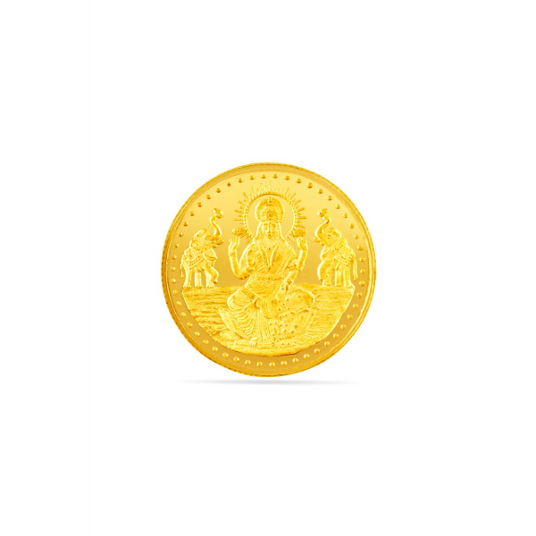 22 Karat 10 Gram Sparkling Aura Lakshmi Gold Coin