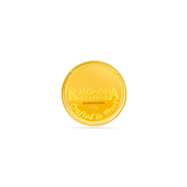22 Karat 10 Gram Sparkling Aura Lakshmi Gold Coin