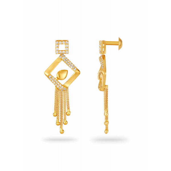 Hanging Pendant Zircon Neckwear Set