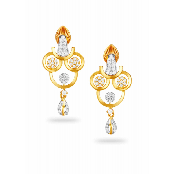Golden Zircon Neckwear Set