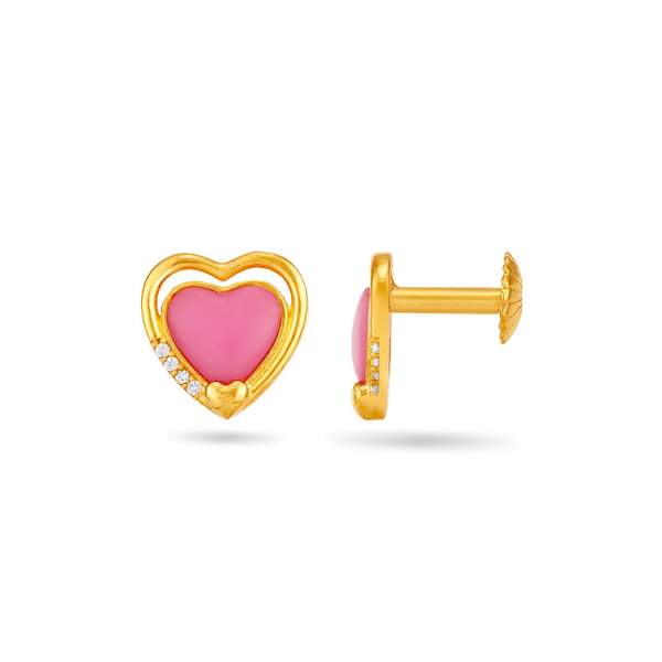 Pink Heart Necklace Set