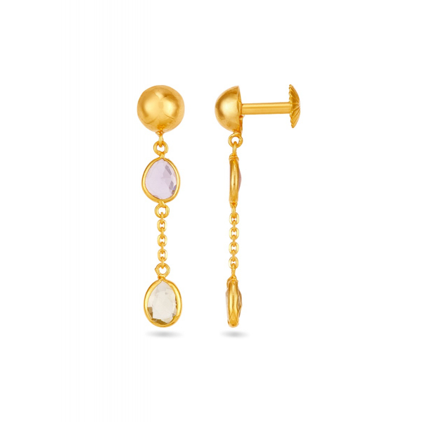 Multi-Stone Butterfly 22K Gold Neckwear Set
