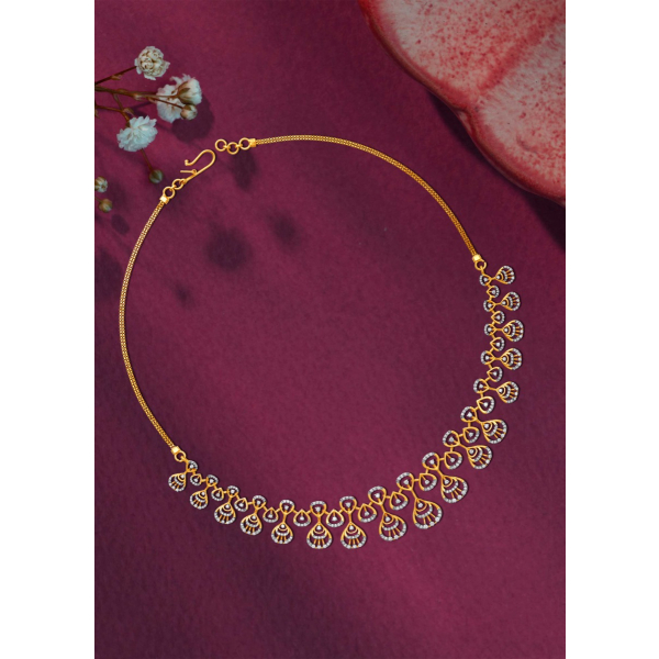 Peacock Charm Regal Necklace Design