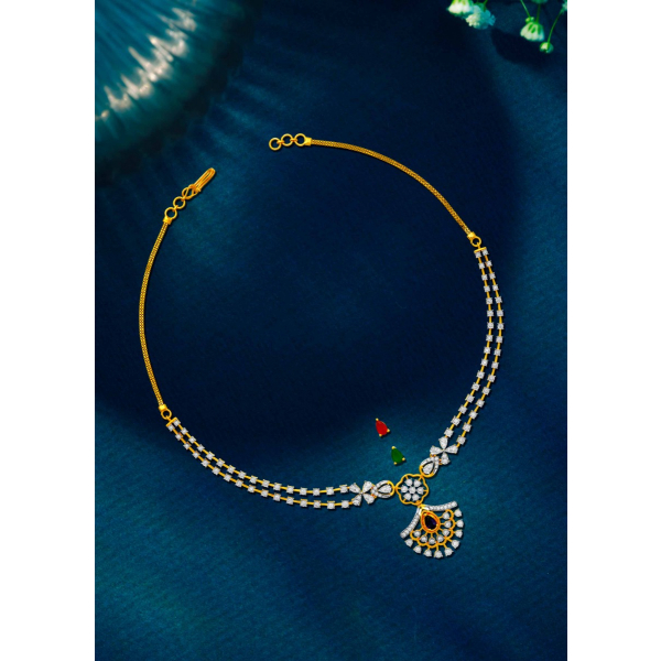 Floral Layers Necklace with Nature's Grace