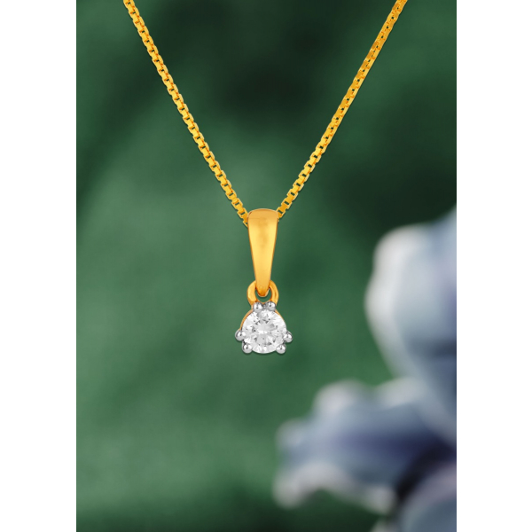 Starlit Solitaire Pendant
