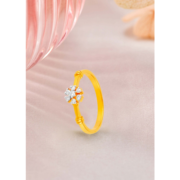 Raindrop Elegance Diamond Ring