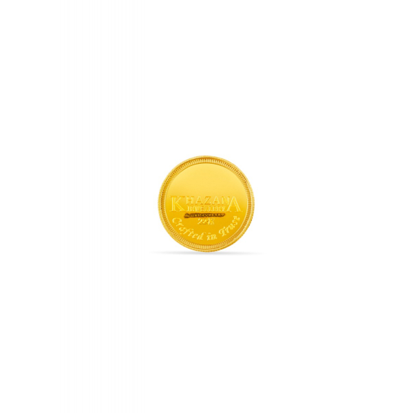 22 Karat 3 Gram Flawless Lakshmi Gold Coin 