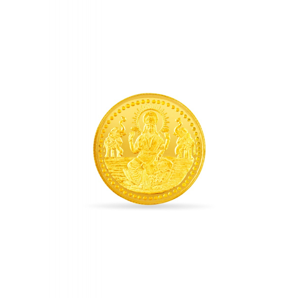 22 Karat 5 Gram Sophisticated Lakshmi Gold Coin